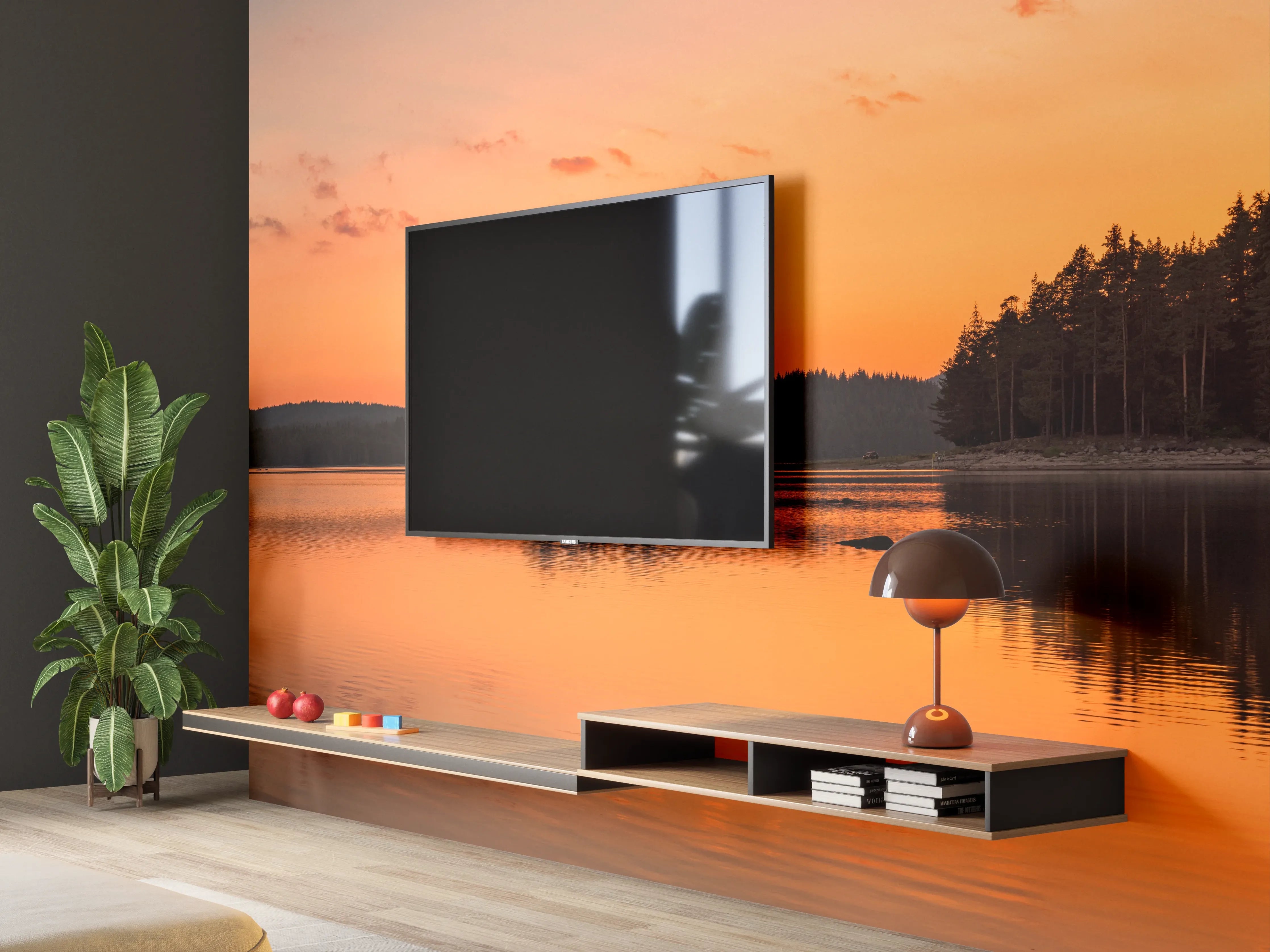 Wandverkleidung Wohnzimmer - Goldener See - Bulgarien