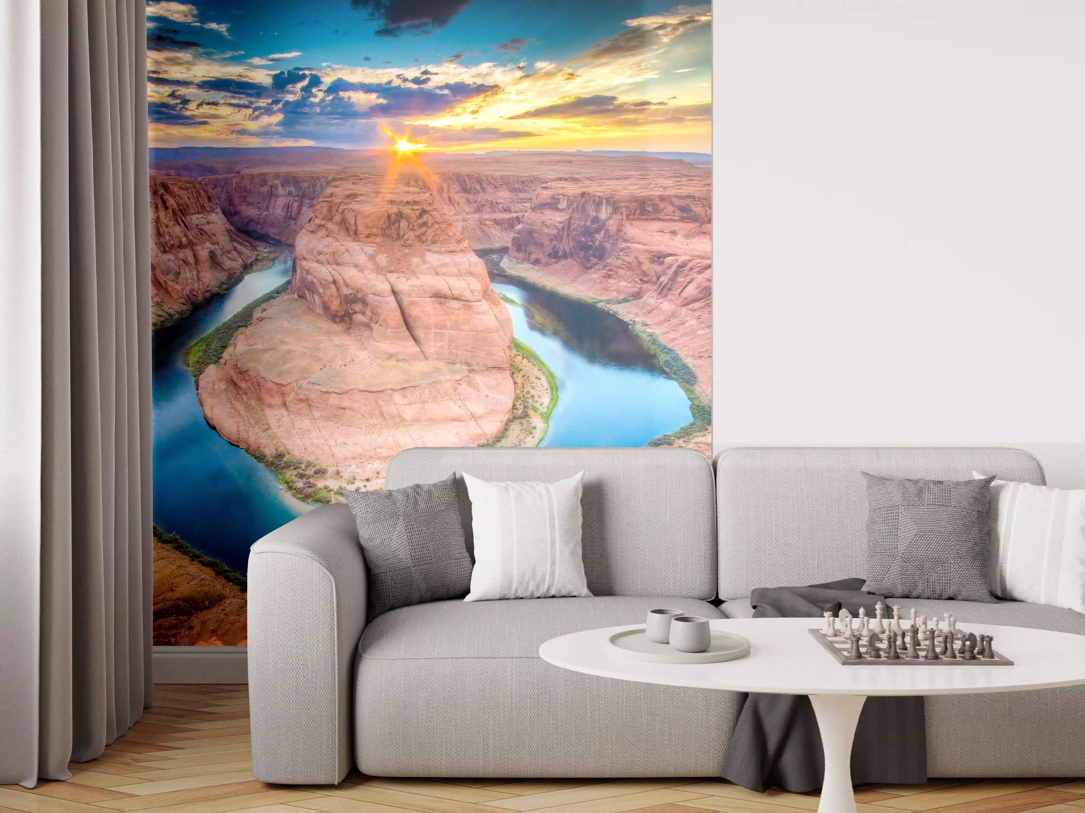 Wandverkleidung Wohnzimmer - Grandiose Aussicht auf den Horseshoe Bend