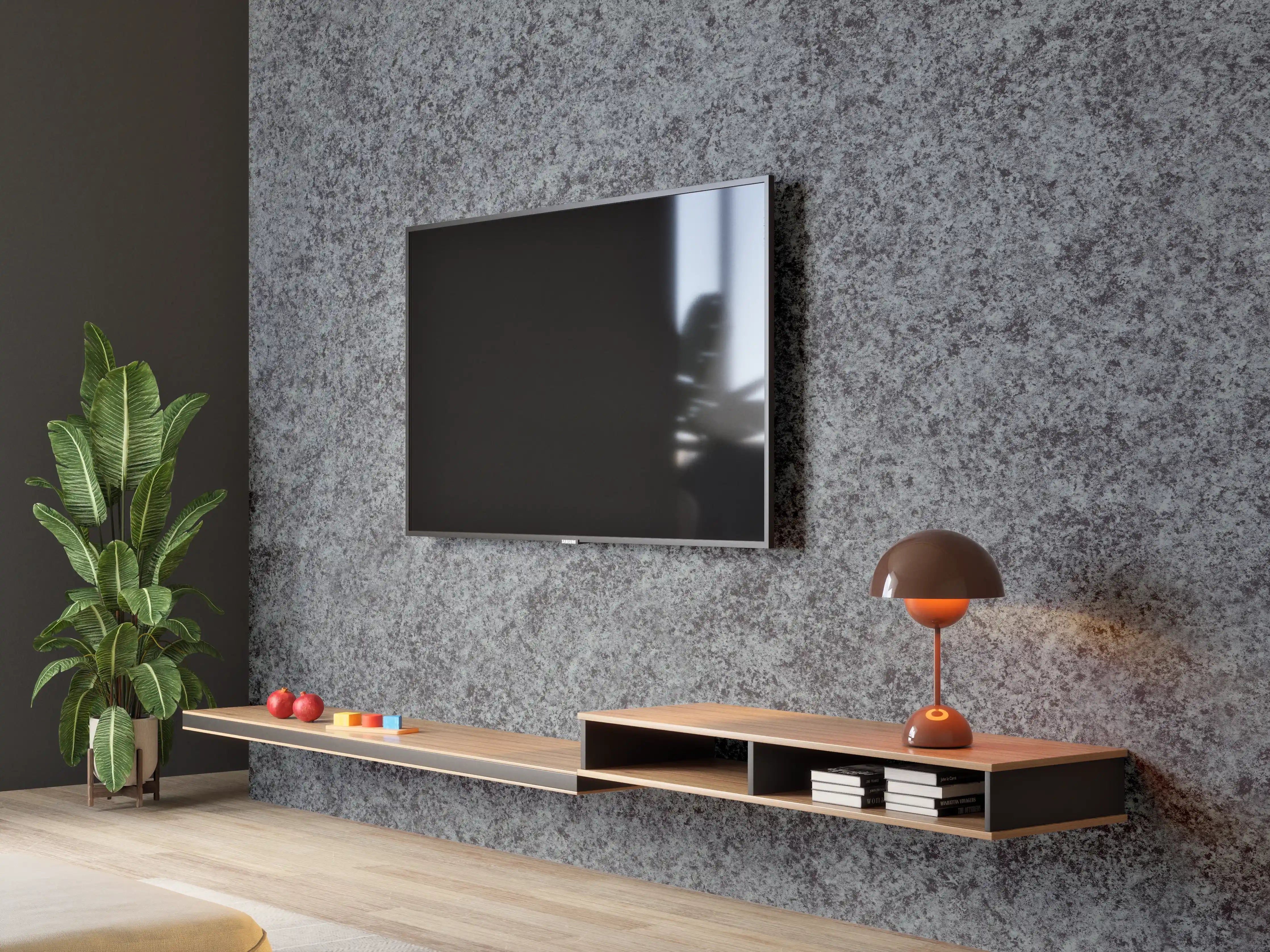 Wandverkleidung Wohnzimmer - Granit Marmor Textur