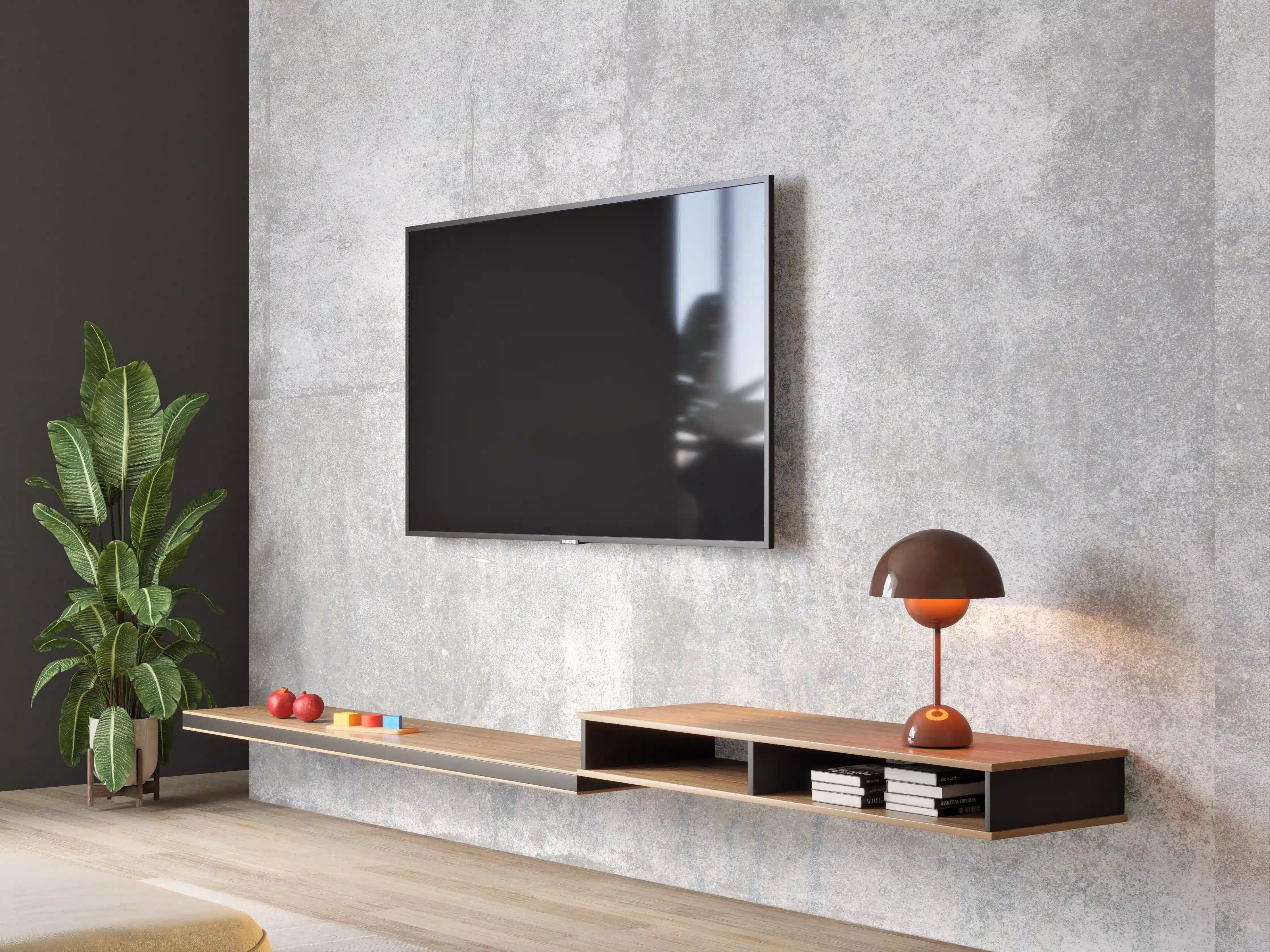 Wandverkleidung Wohnzimmer - Grau-Weiße Zementwand Textur