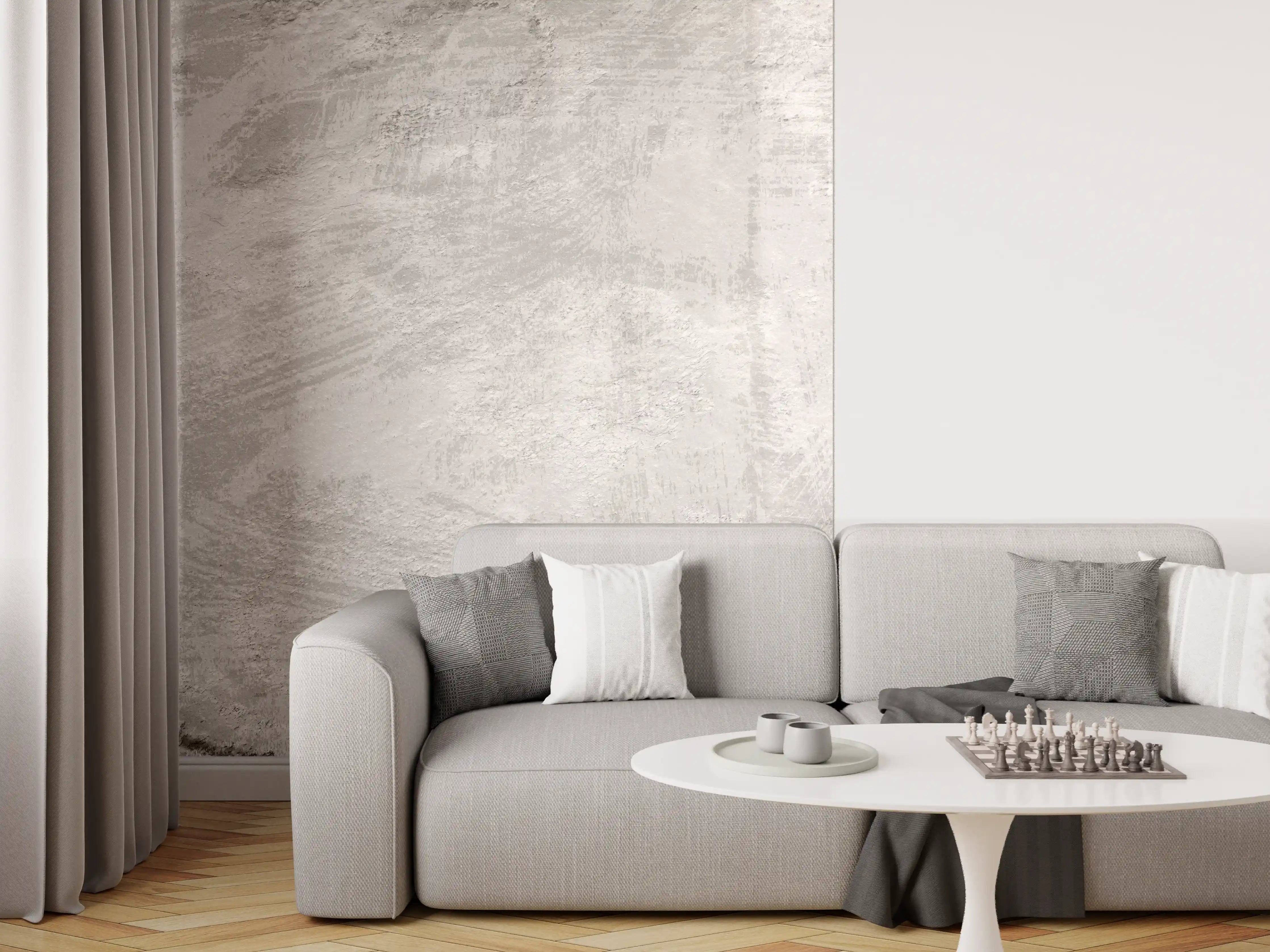 Wandverkleidung Wohnzimmer - Graue Beton Textur Struktur
