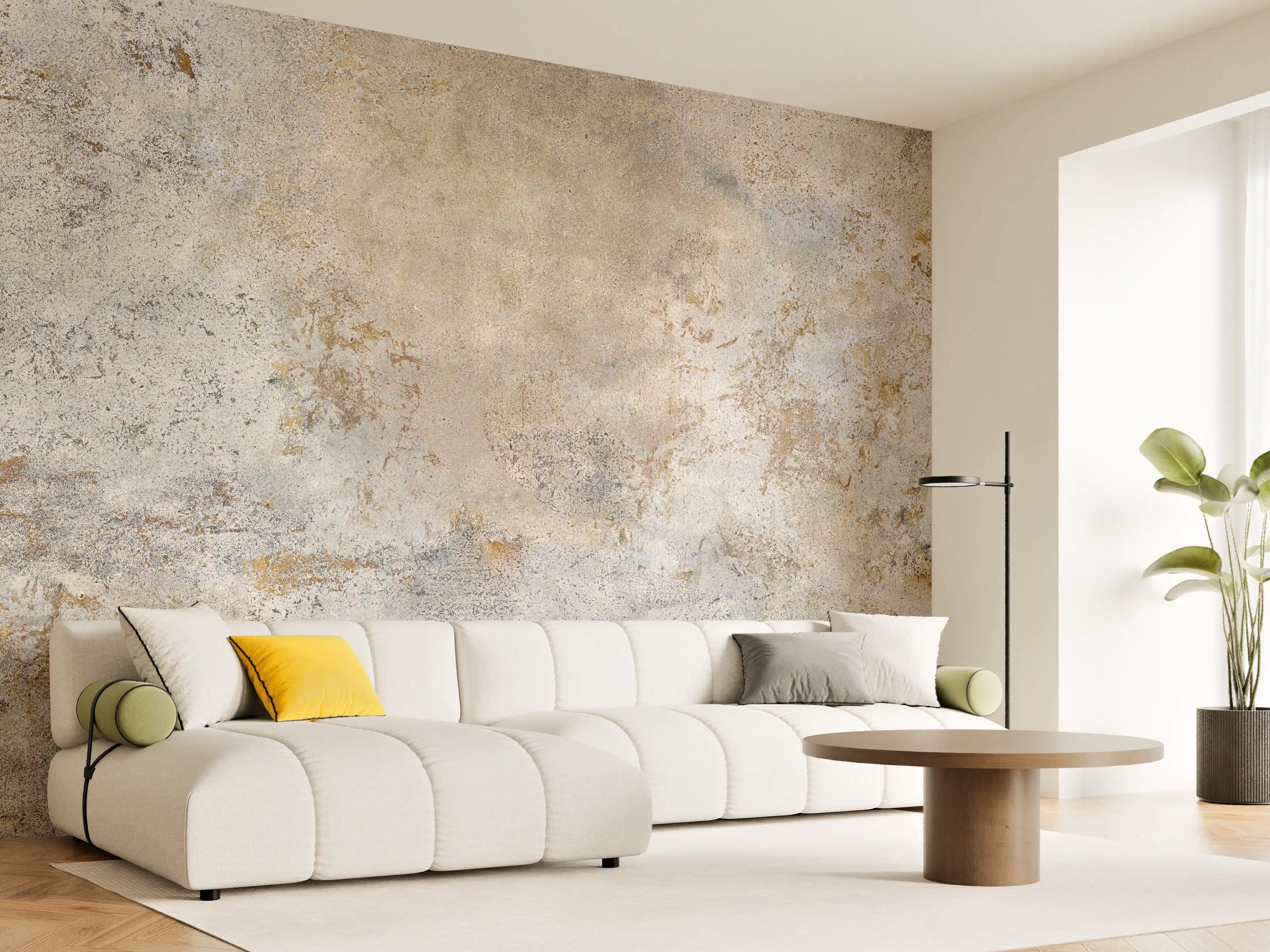 Wandverkleidung Wohnzimmer - Grauer Zement Hintergrund
