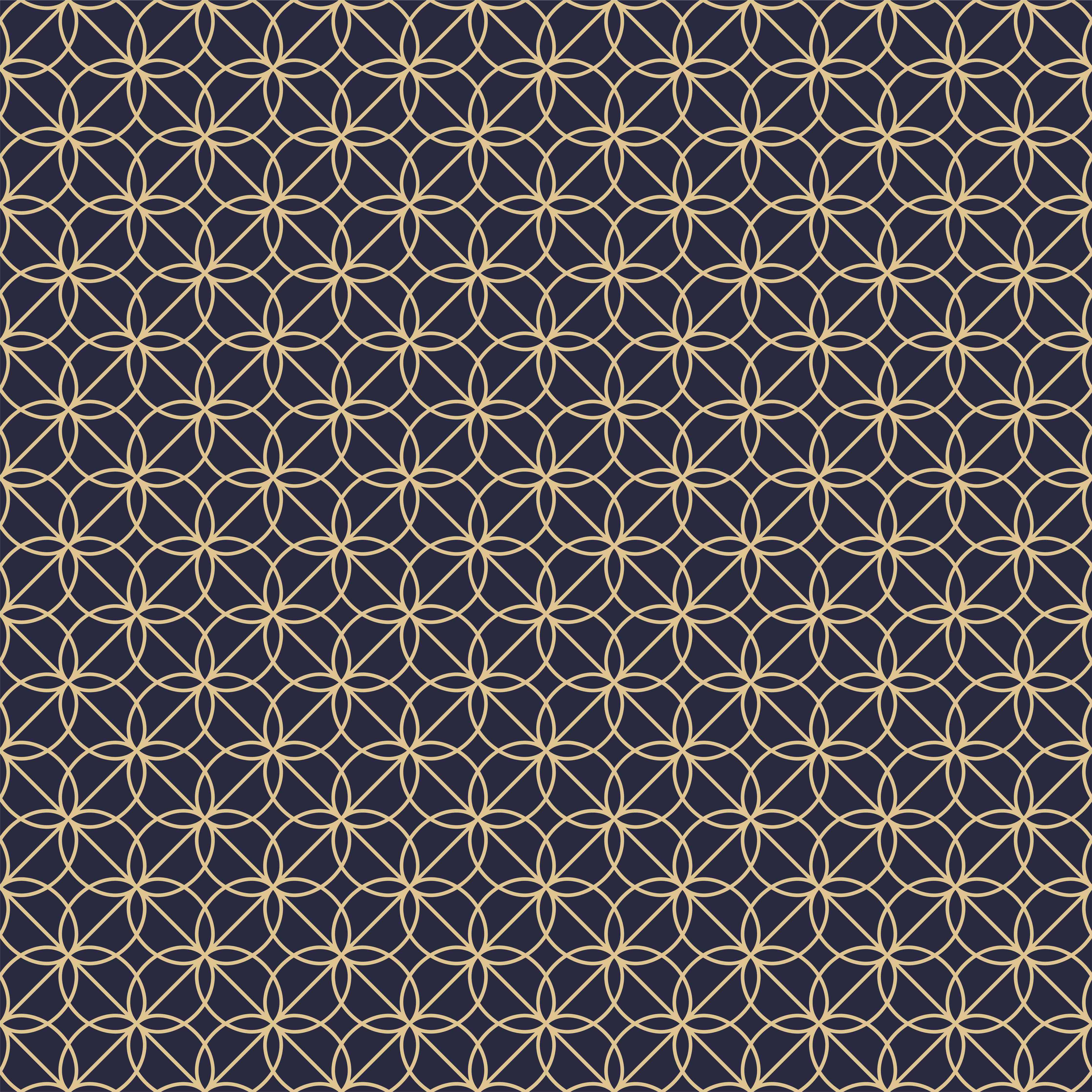 Wandverkleidung Wohnzimmer-Graues geometrisches Muster in Gold und Dunkelblau