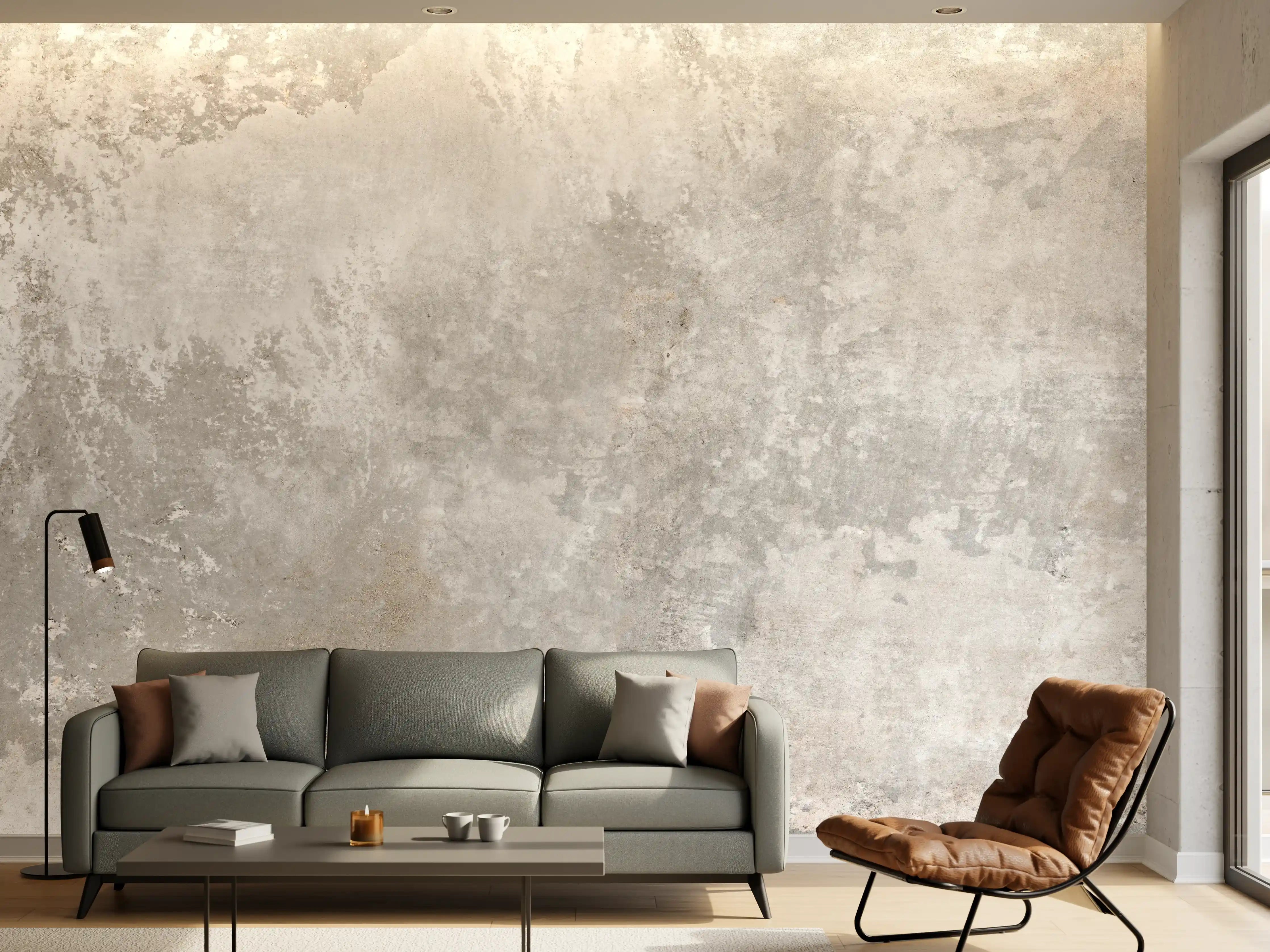 Wandverkleidung Wohnzimmer - Grunge Zement Wandtextur