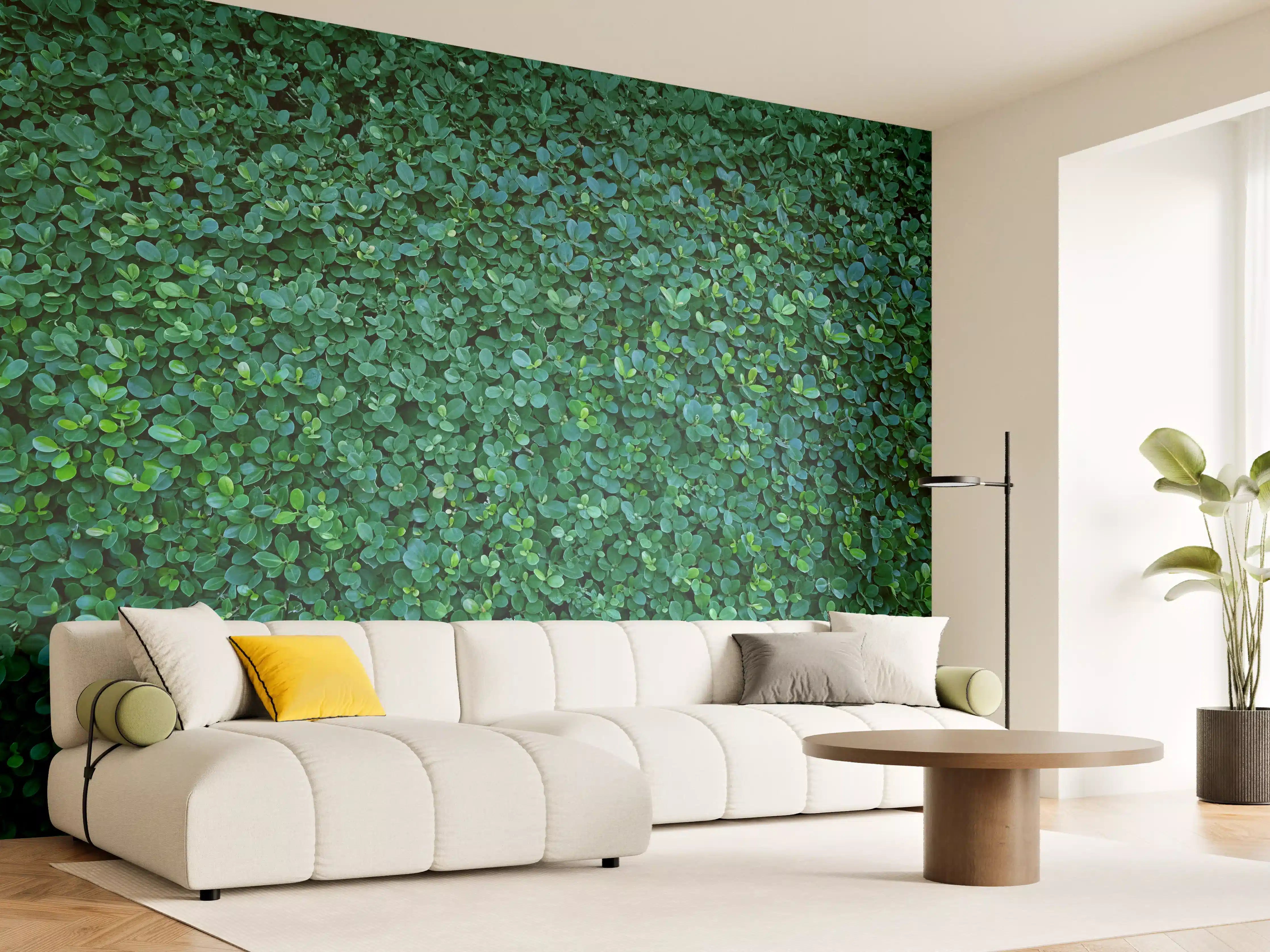 Wandverkleidung Wohnzimmer - Hände, die eine Pflanze gießen
