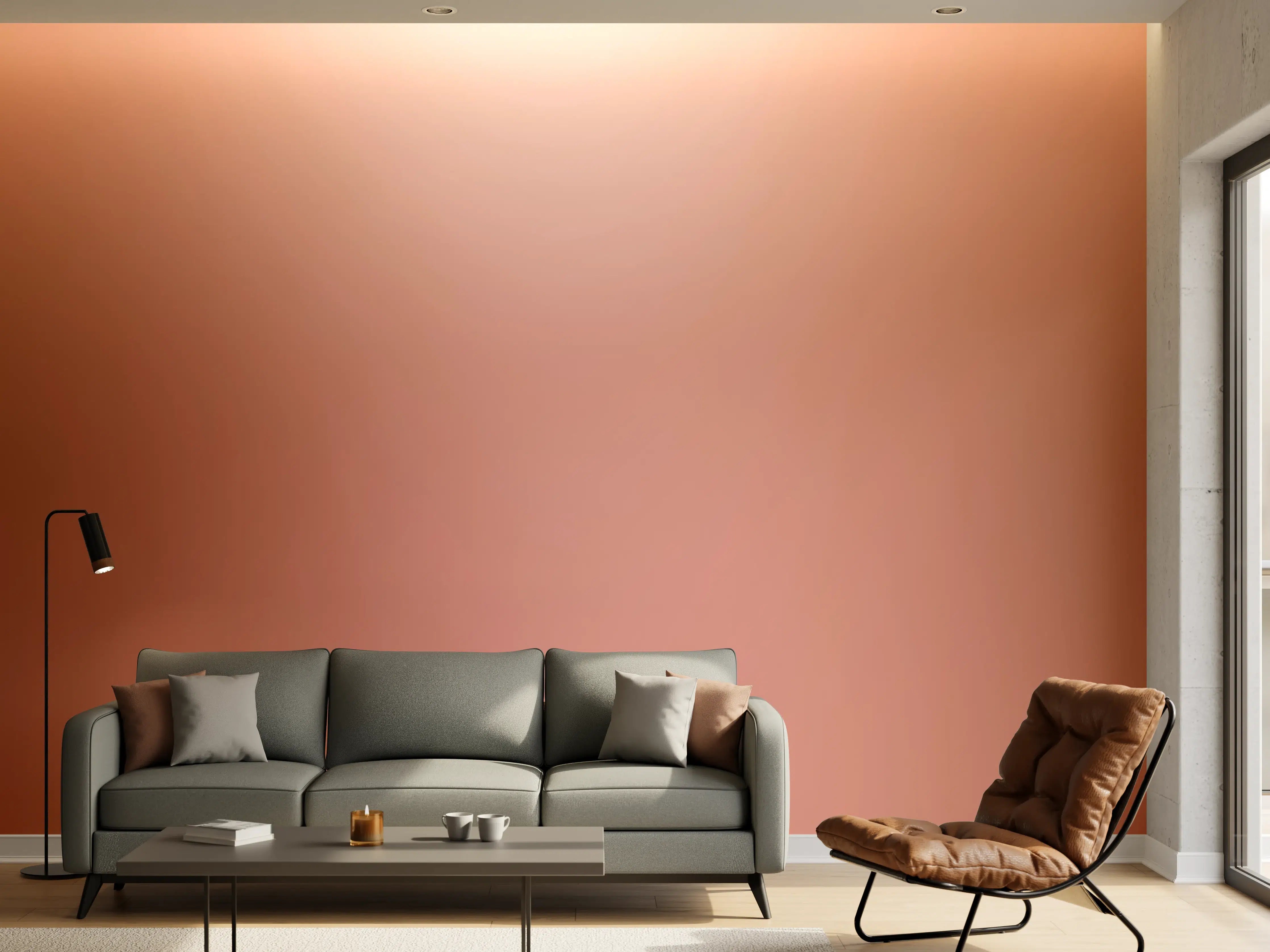 Wandverkleidung Wohnzimmer - Hautfarbene Nahaufnahme