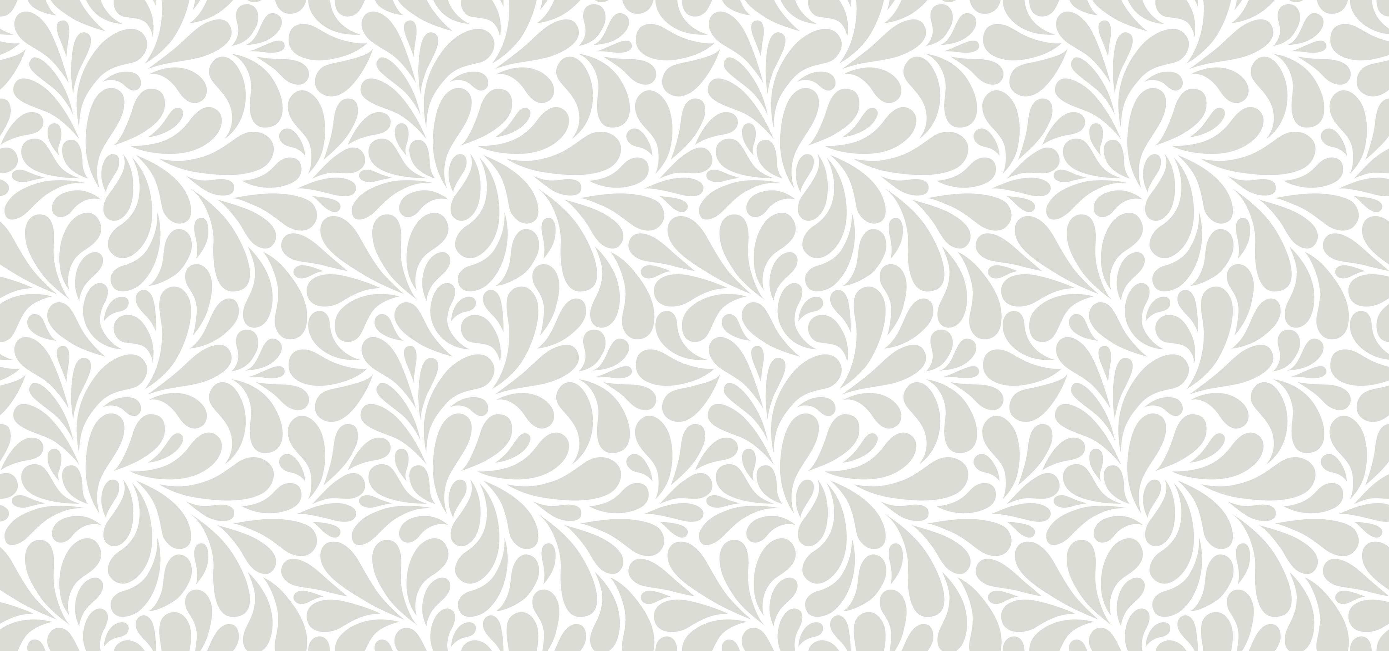 Wandverkleidung Wohnzimmer-Helle, florale Tapete in Beige und Grau