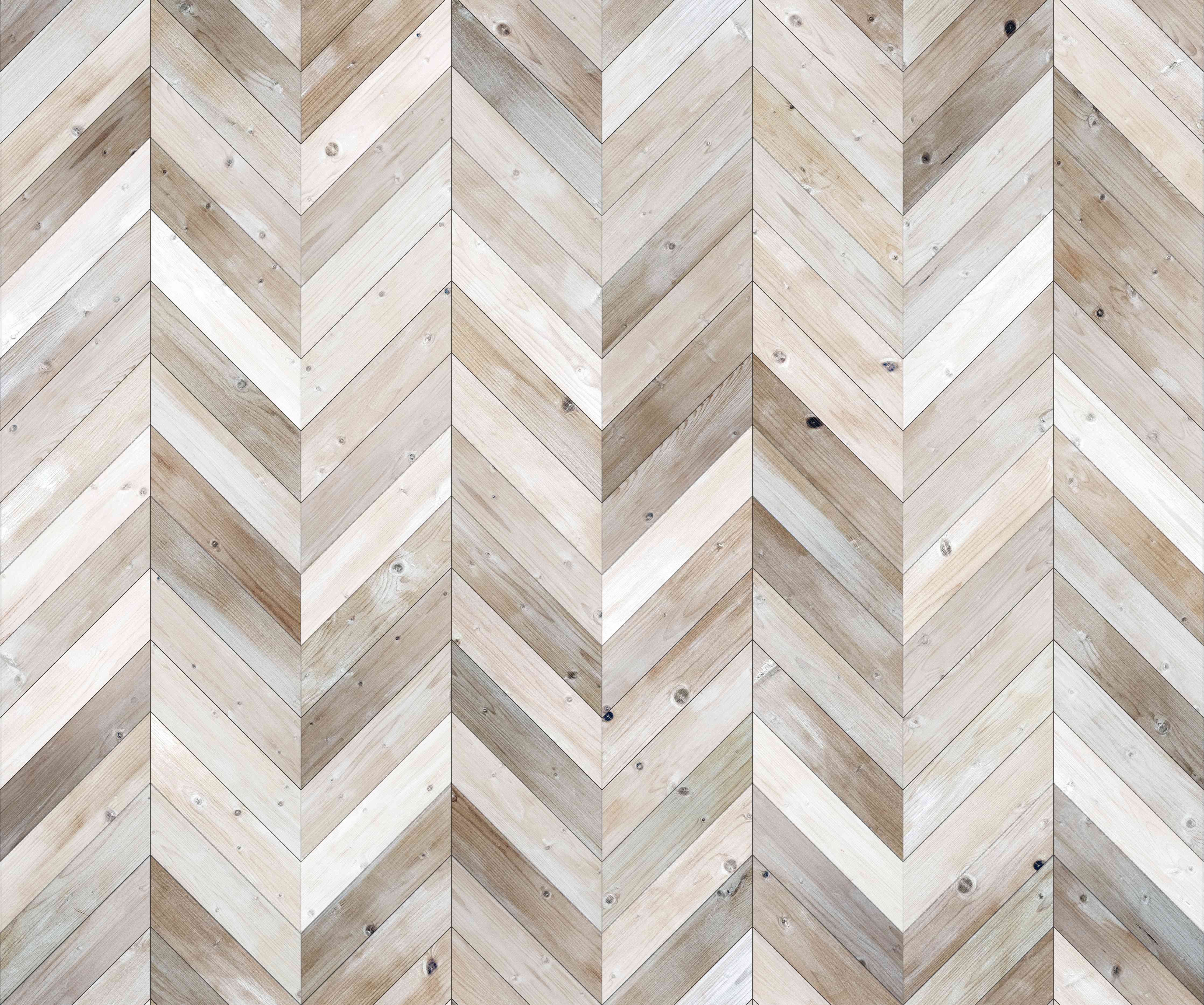 Wandverkleidung Wohnzimmer-Helles Holzparkett mit attraktigem Muster