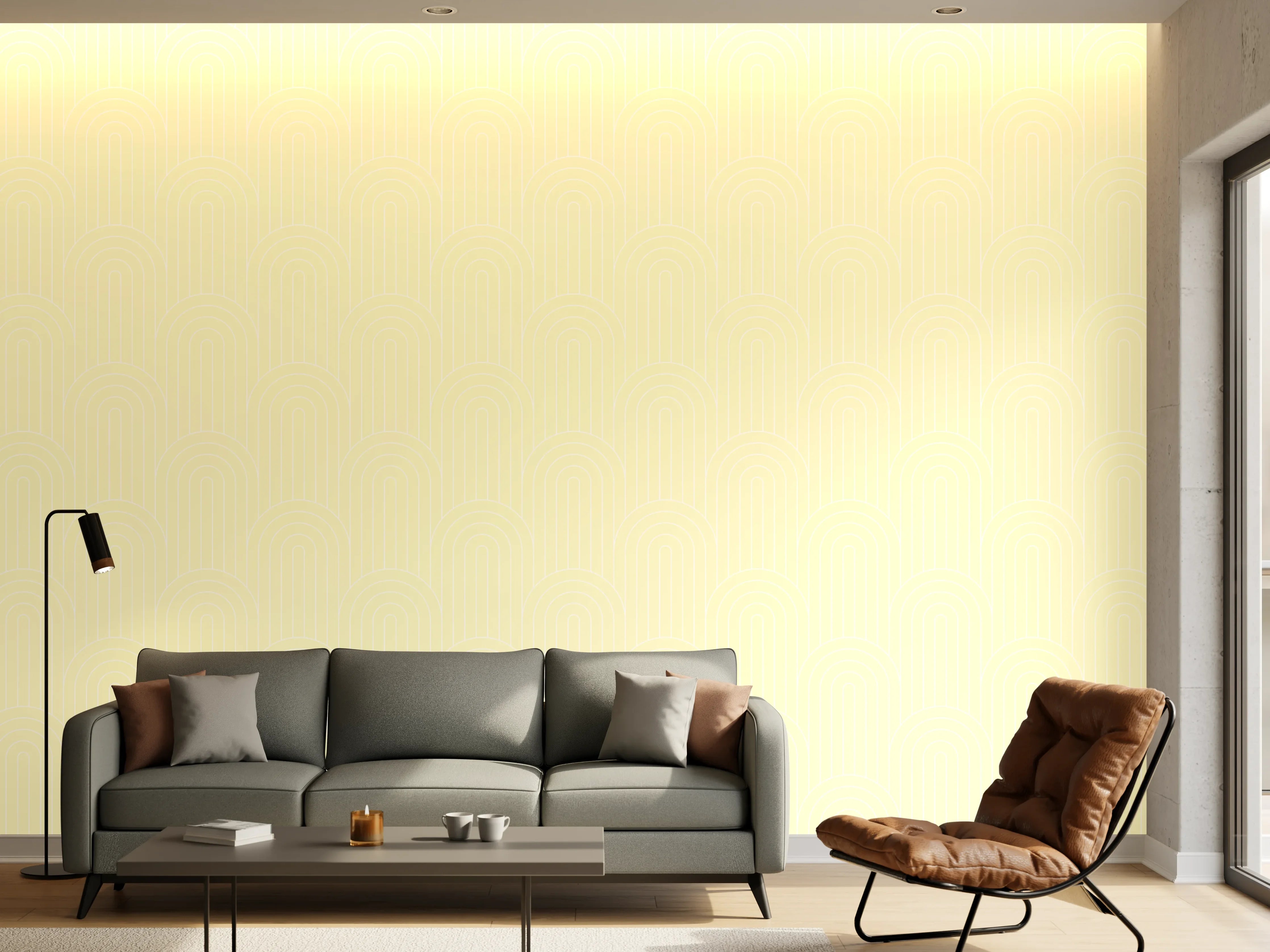 Wandverkleidung Wohnzimmer - Helles, minimalistisches Hintergrundbild