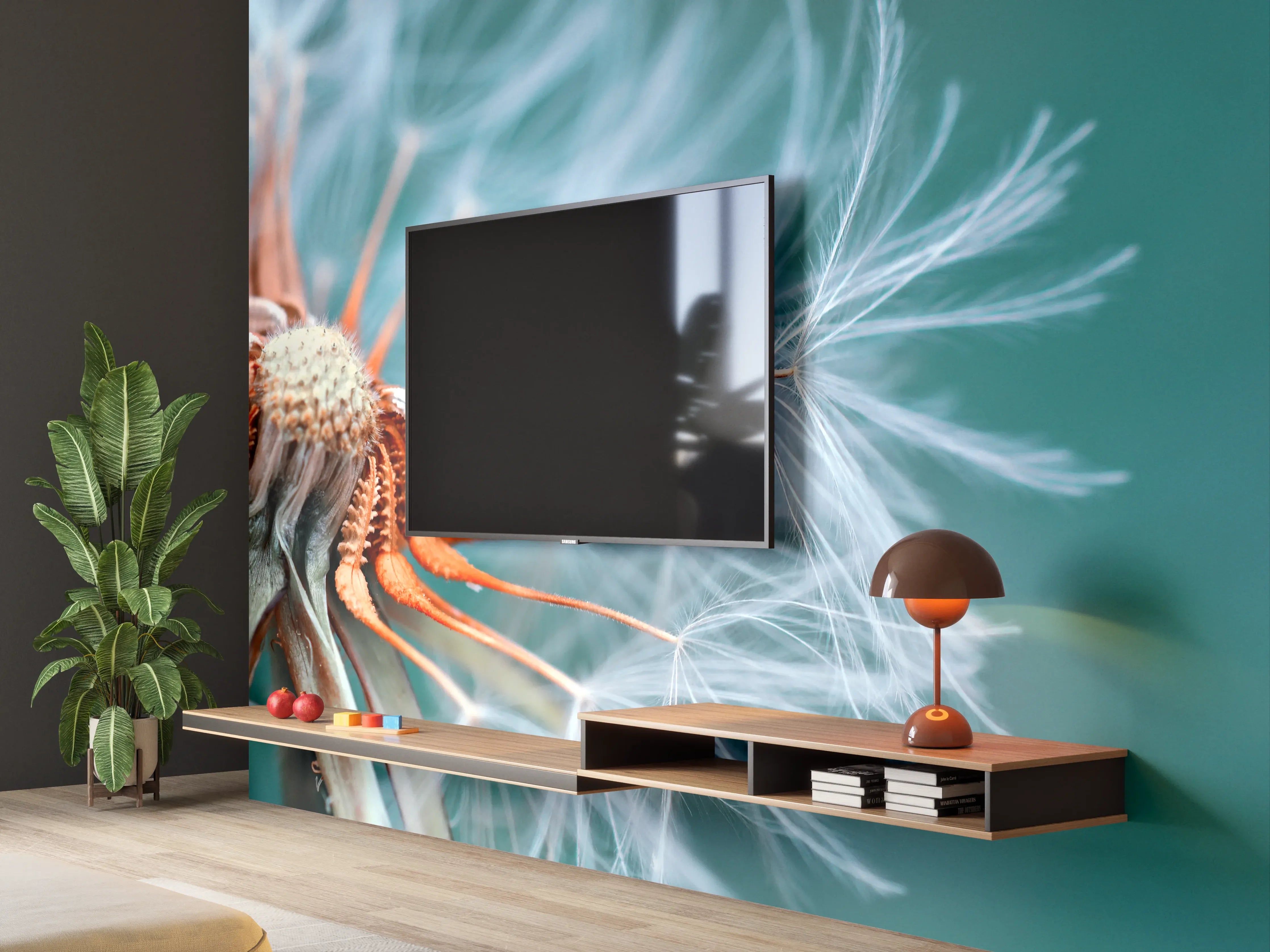 Wandverkleidung Wohnzimmer - Himmlische Naturaufnahme mit der summenden Bitte