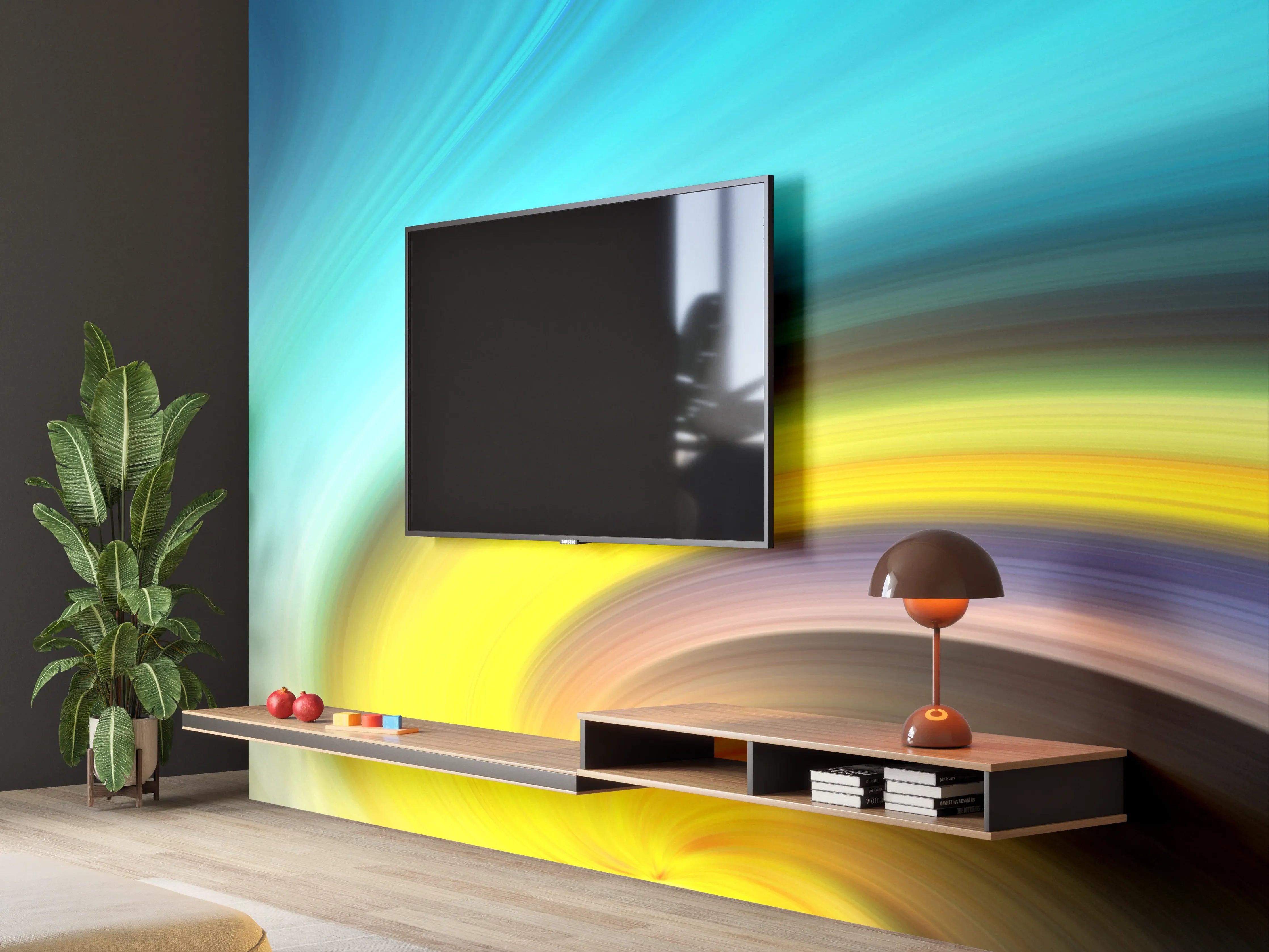 Wandverkleidung Wohnzimmer - Hintergrundgestaltung