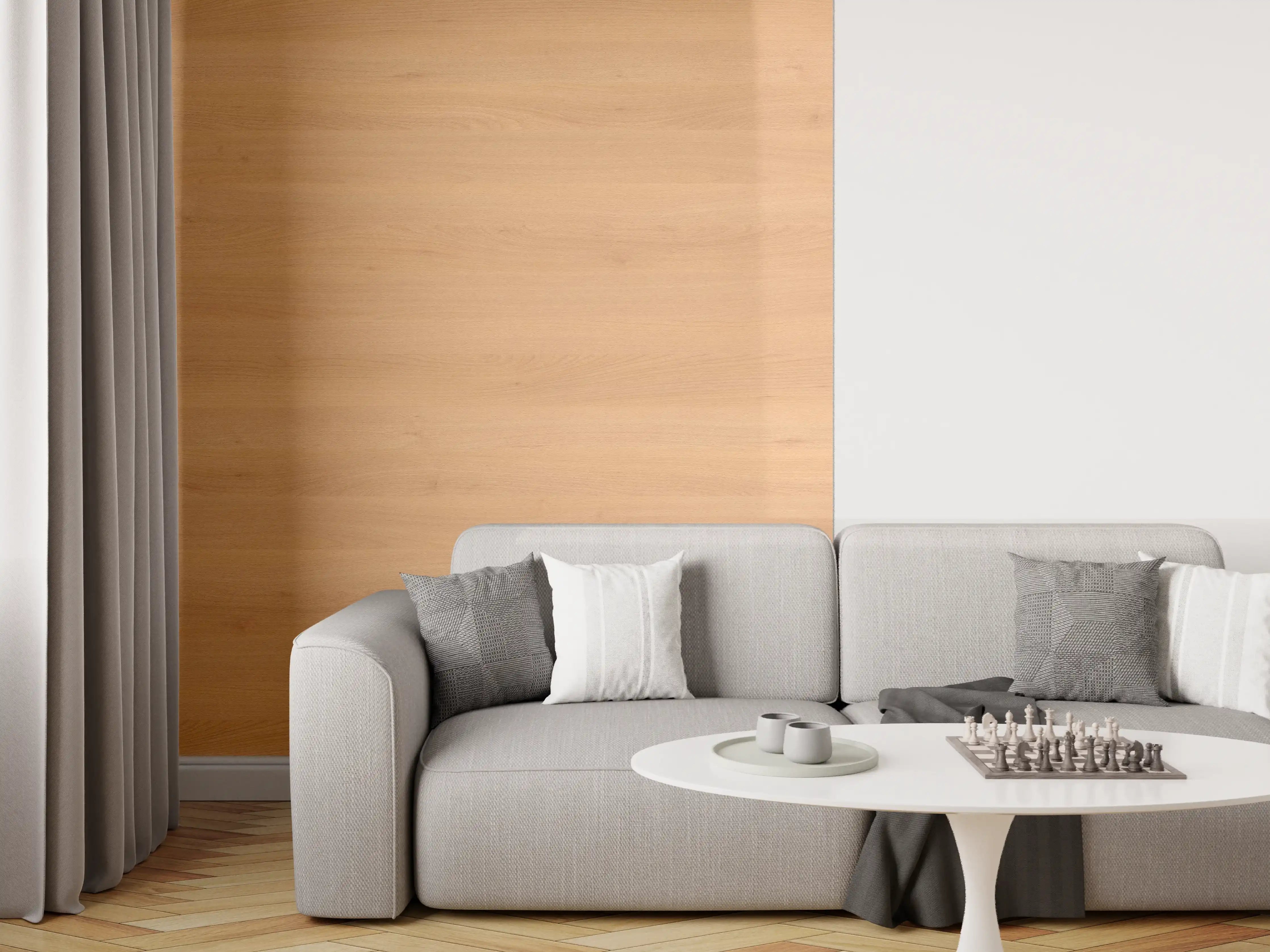 Wandverkleidung Wohnzimmer - Hochwertige Holzoptik für dein Zuhause
