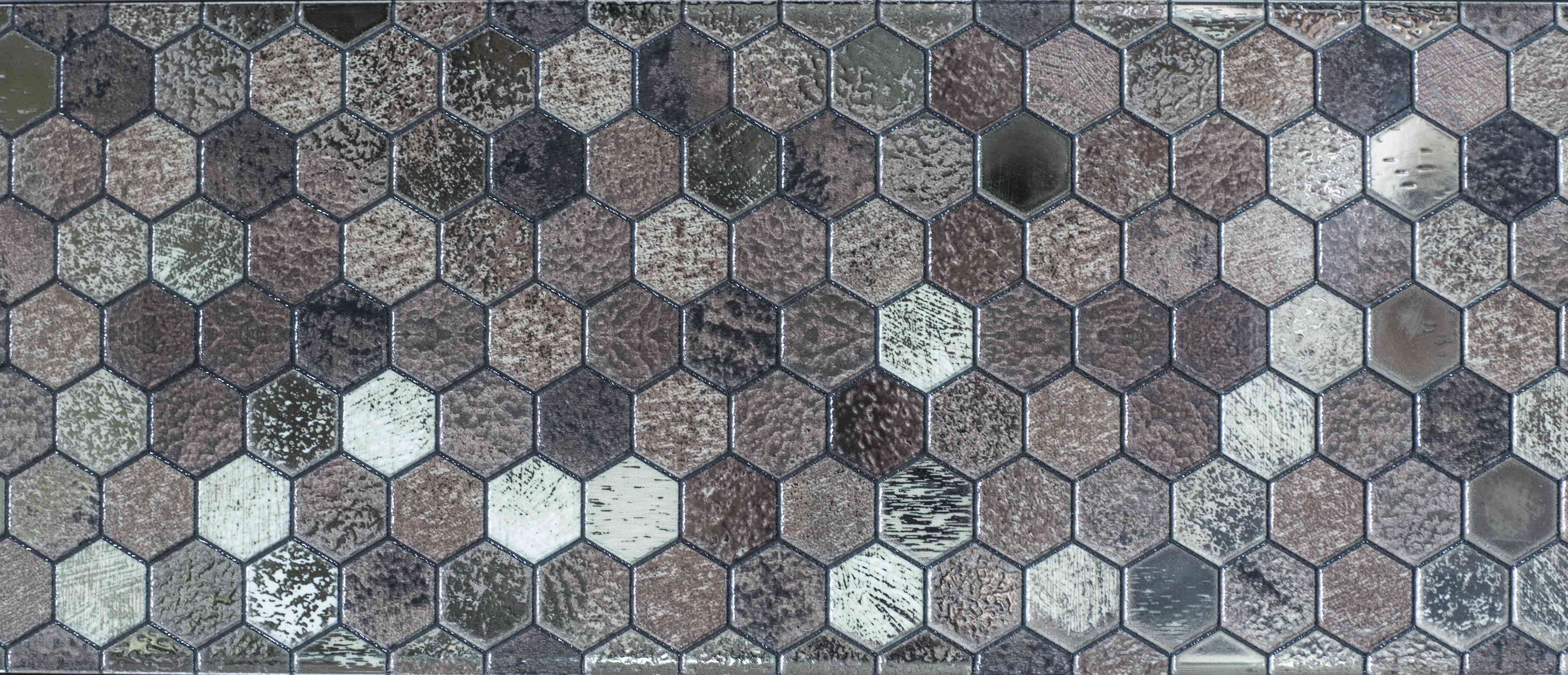 Wandverkleidung Wohnzimmer-Hochwertige Mosaikfliesen in Erdtönen