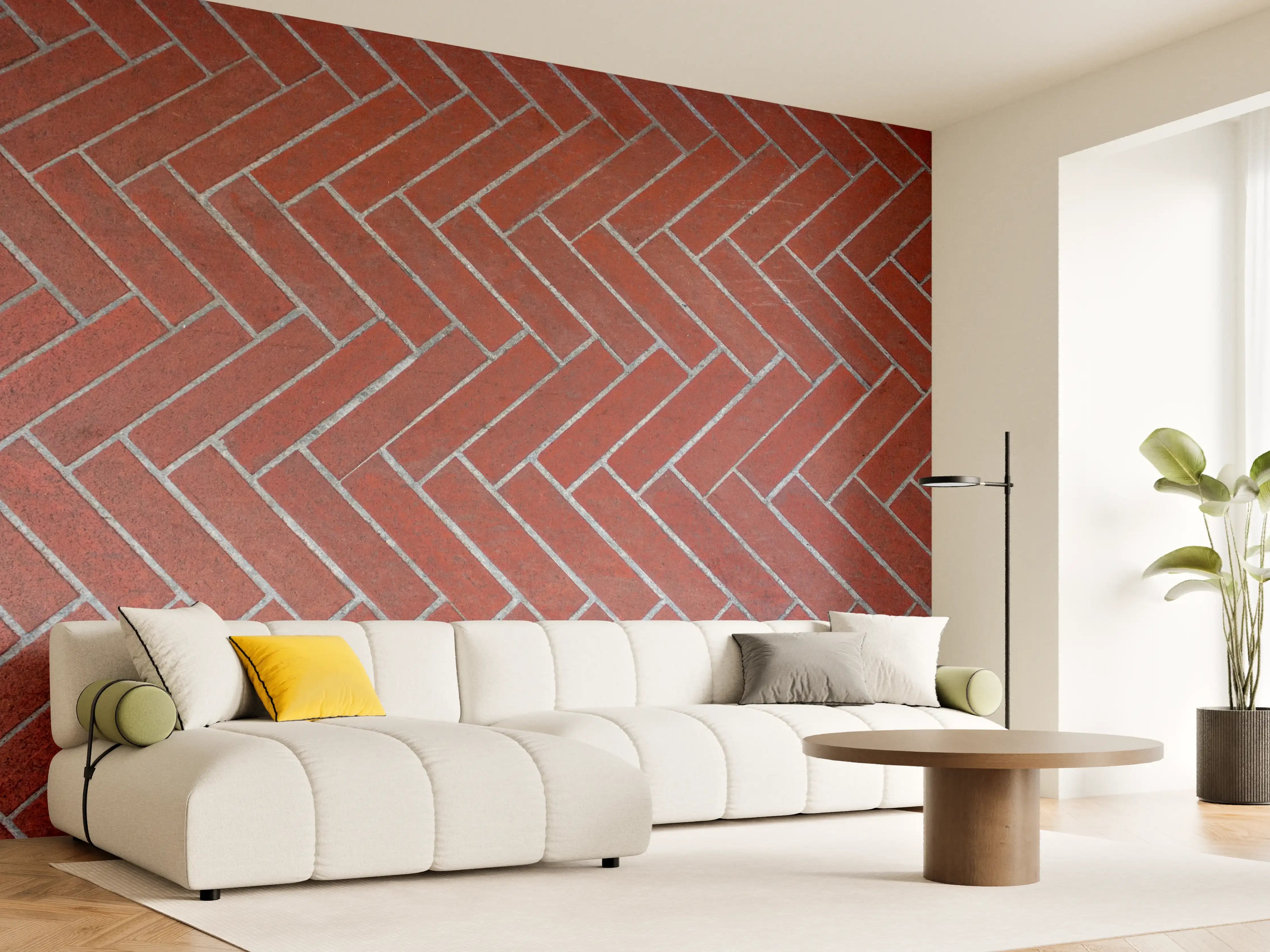 Wandverkleidung Wohnzimmer - Hochwertiger Terrassenboden in rustikalem Design