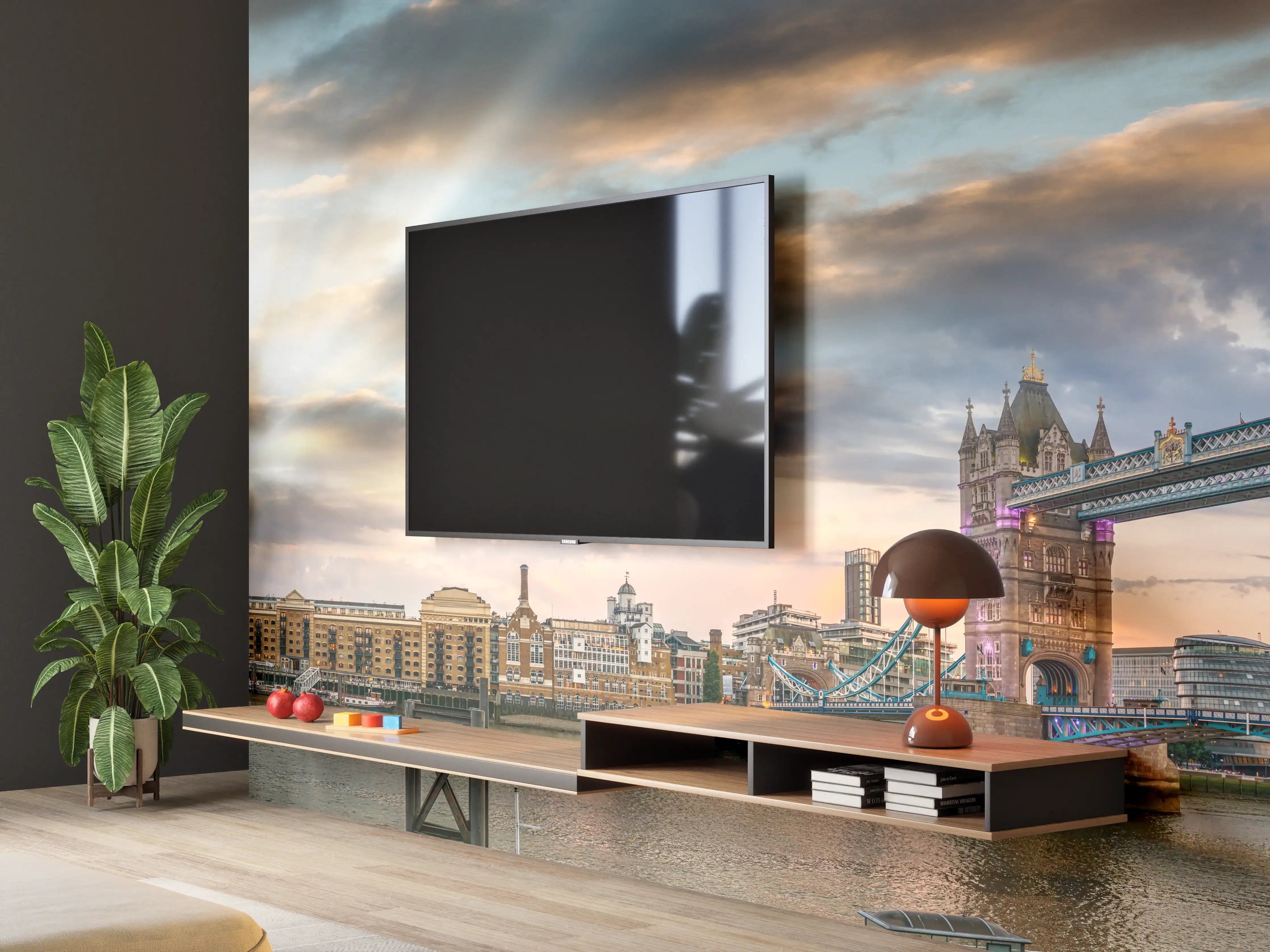 Wandverkleidung Wohnzimmer - Ikonische Tower Bridge in London