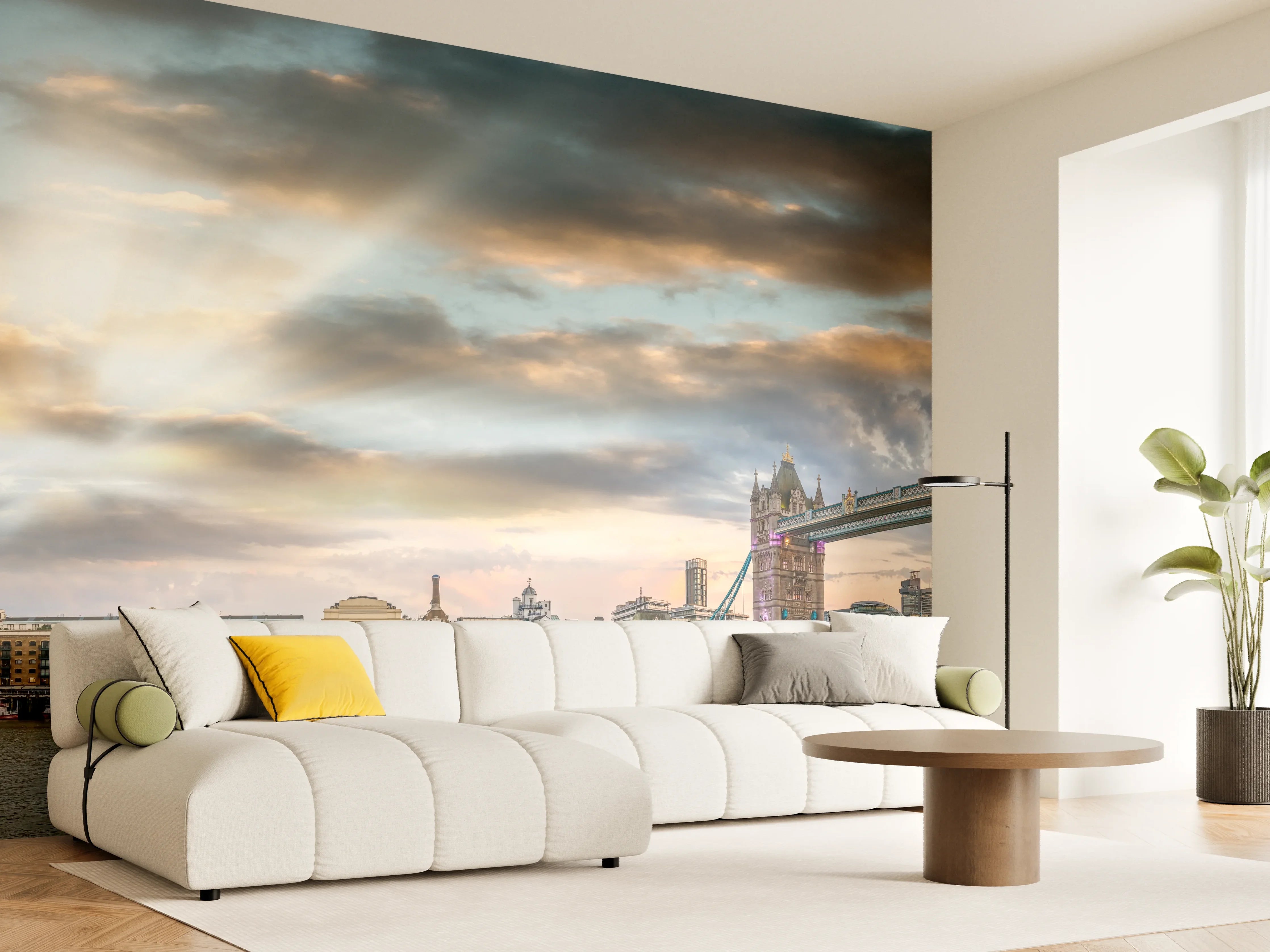 Wandverkleidung Wohnzimmer - Ikonische Tower Bridge in London