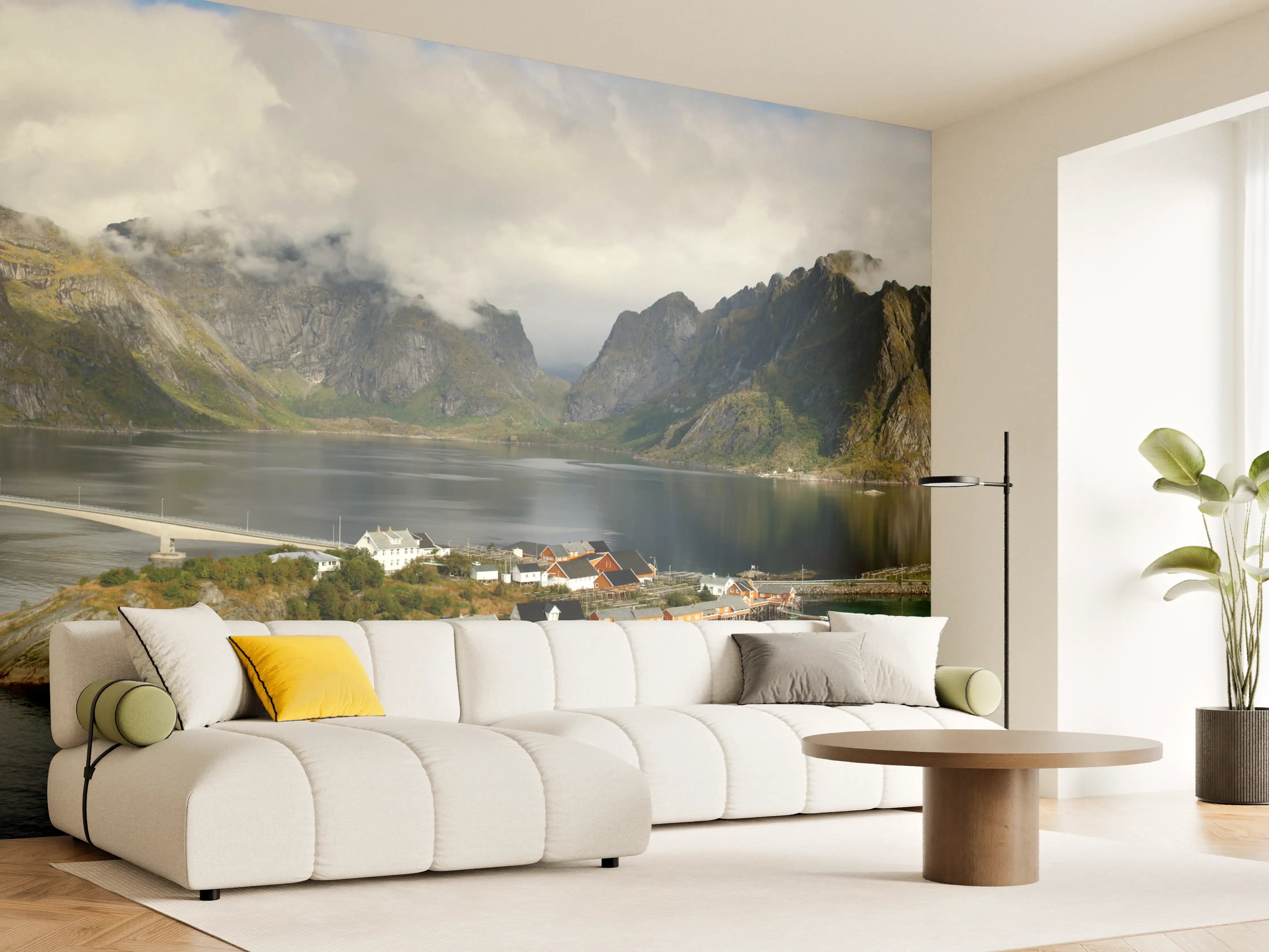 Wandverkleidung Wohnzimmer - Inselwelt Lofoten 2007