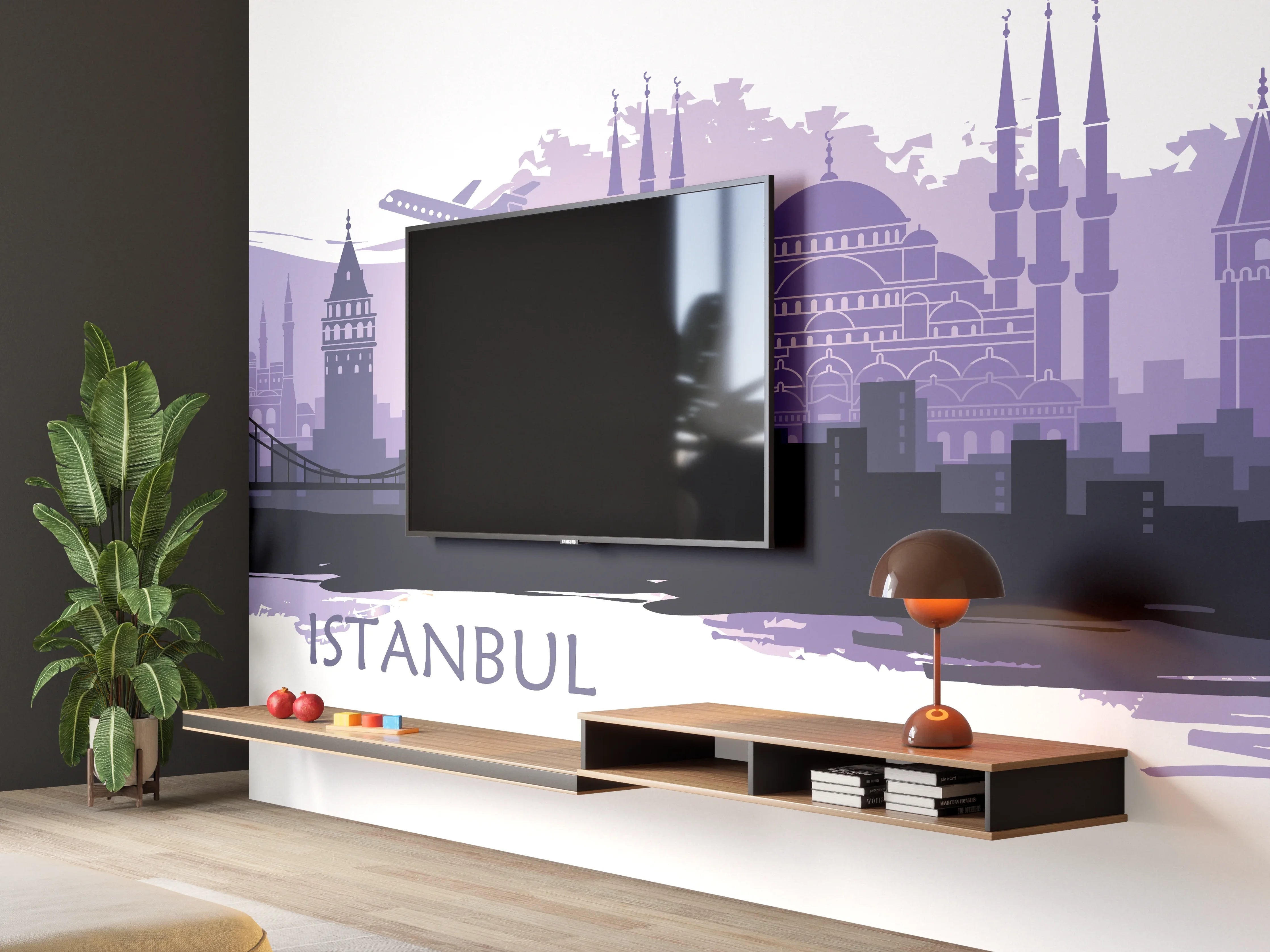 Wandverkleidung Wohnzimmer - Istanbul Painting