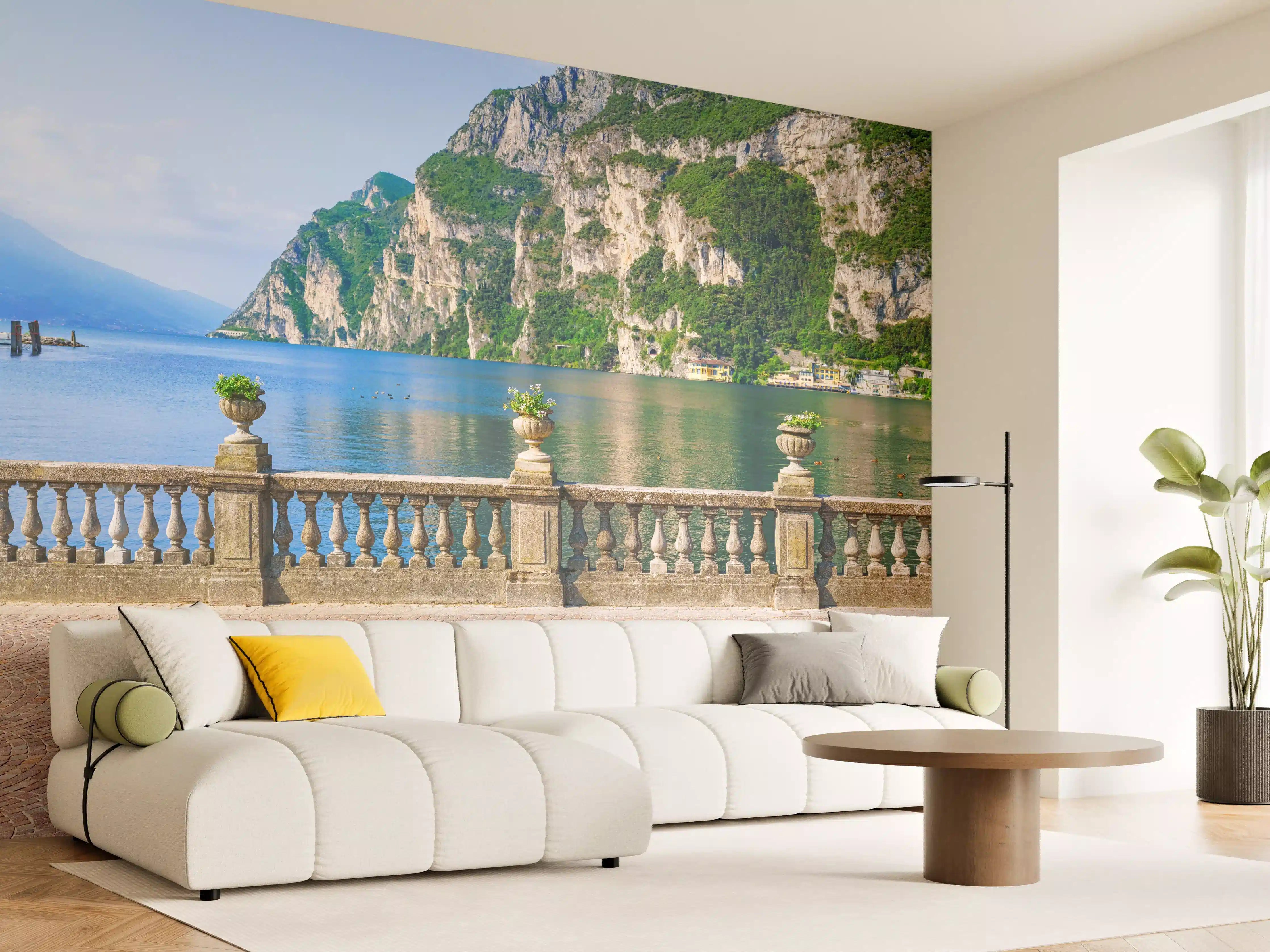 Wandverkleidung Wohnzimmer - Italien Riva del Garda See