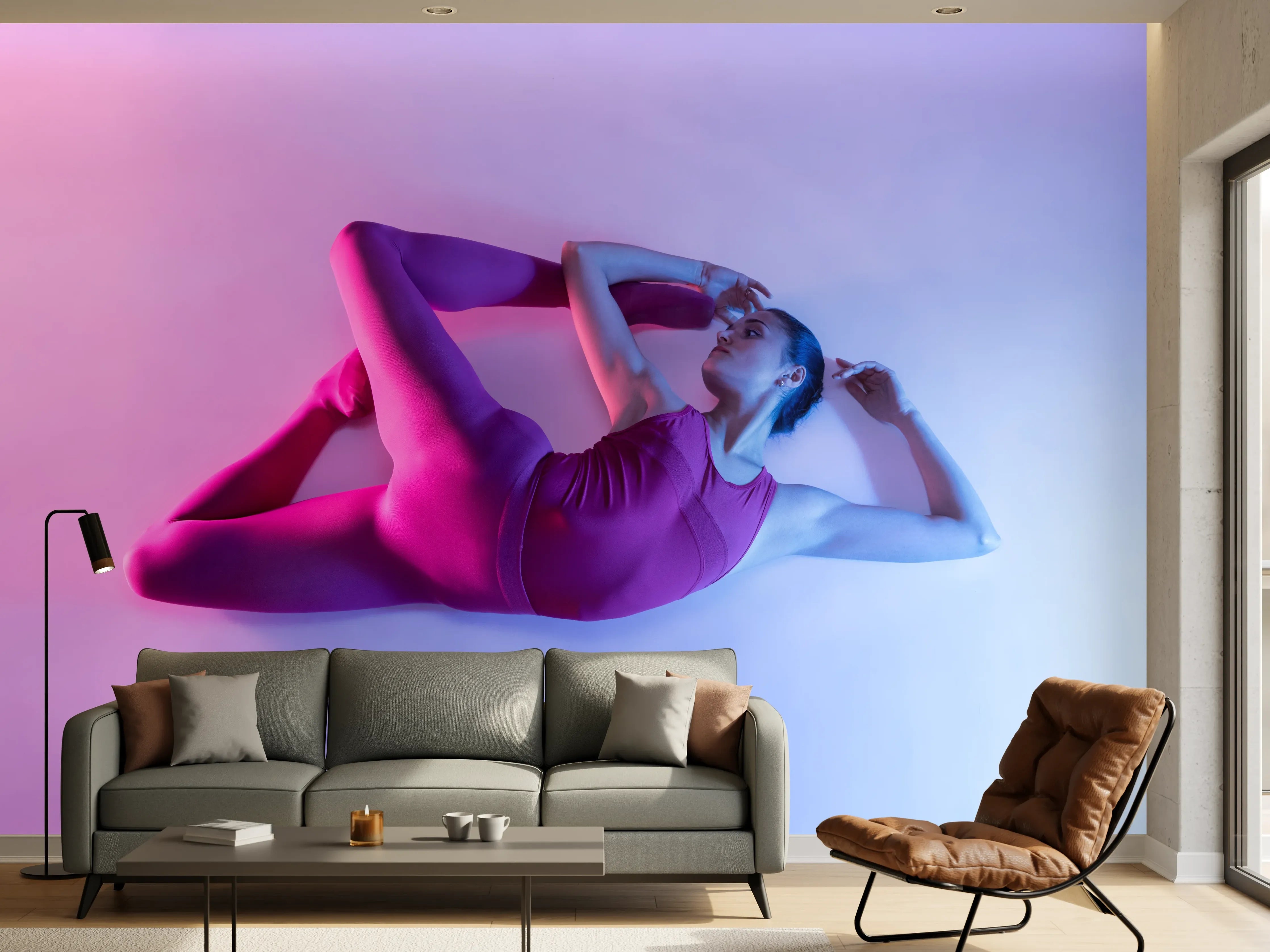 Wandverkleidung Wohnzimmer - Junge Balletttänzerin