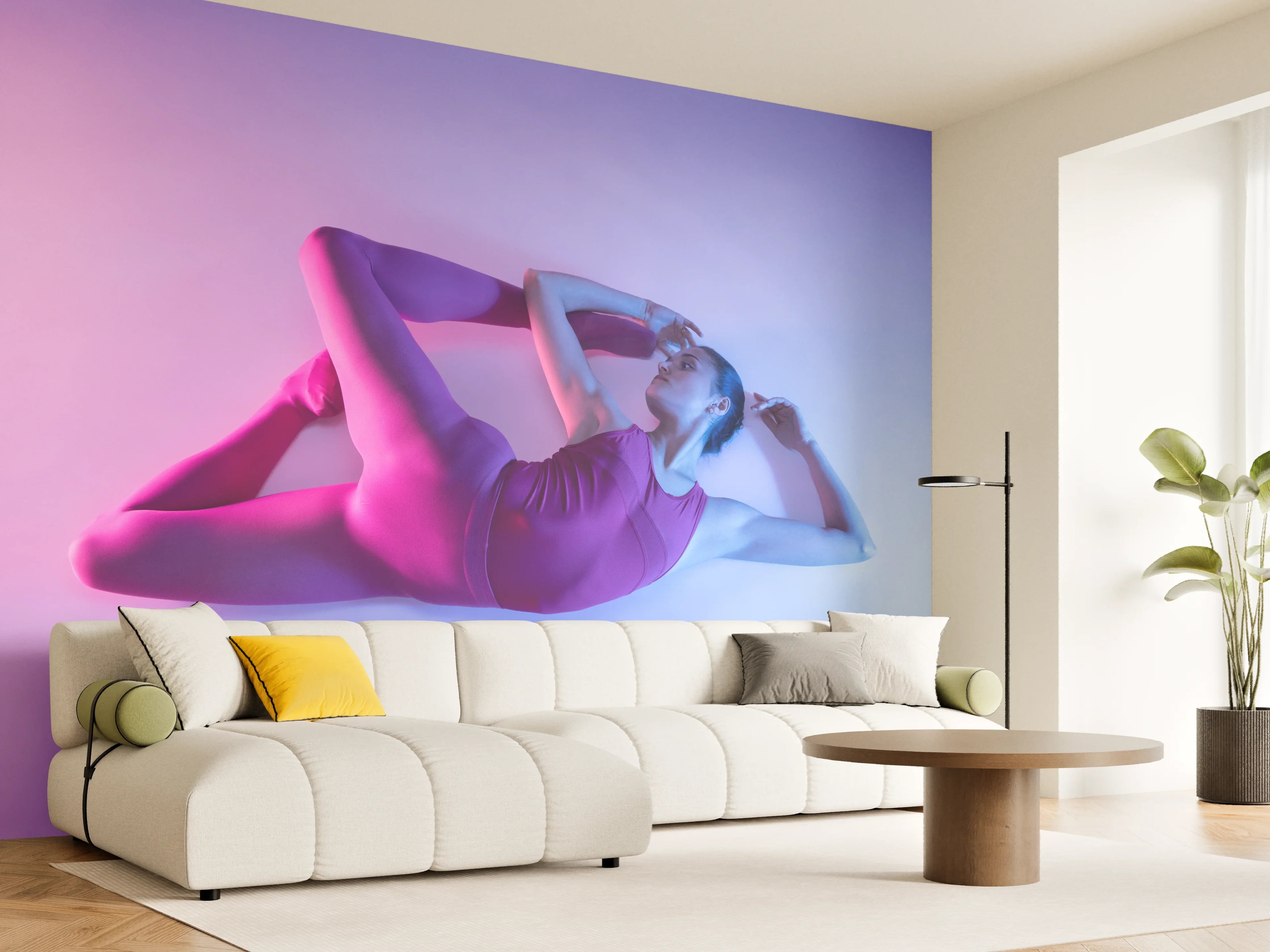 Wandverkleidung Wohnzimmer - Junge Balletttänzerin