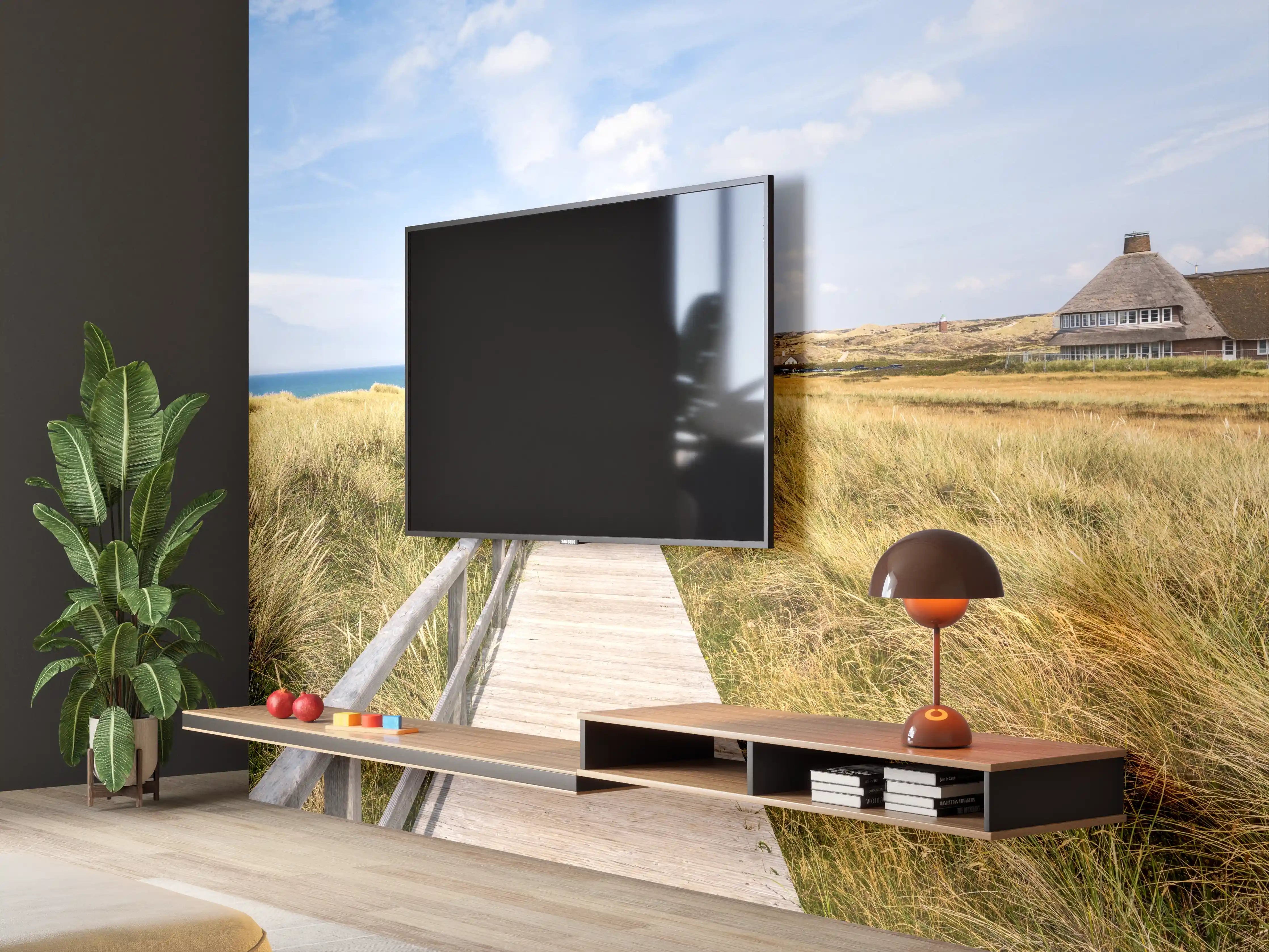 Wandverkleidung Wohnzimmer - Kampen Landschaft