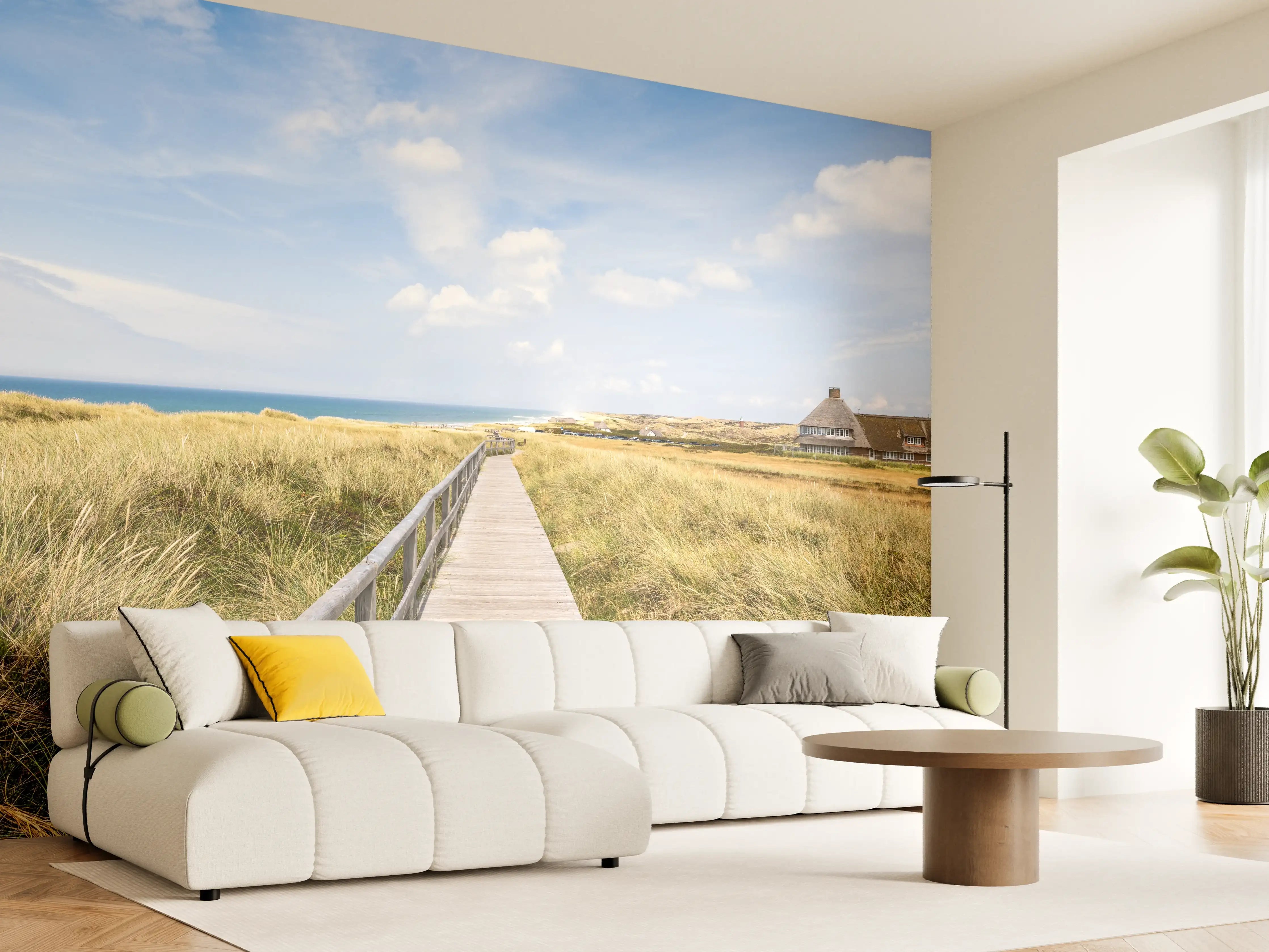 Wandverkleidung Wohnzimmer - Kampen Landschaft