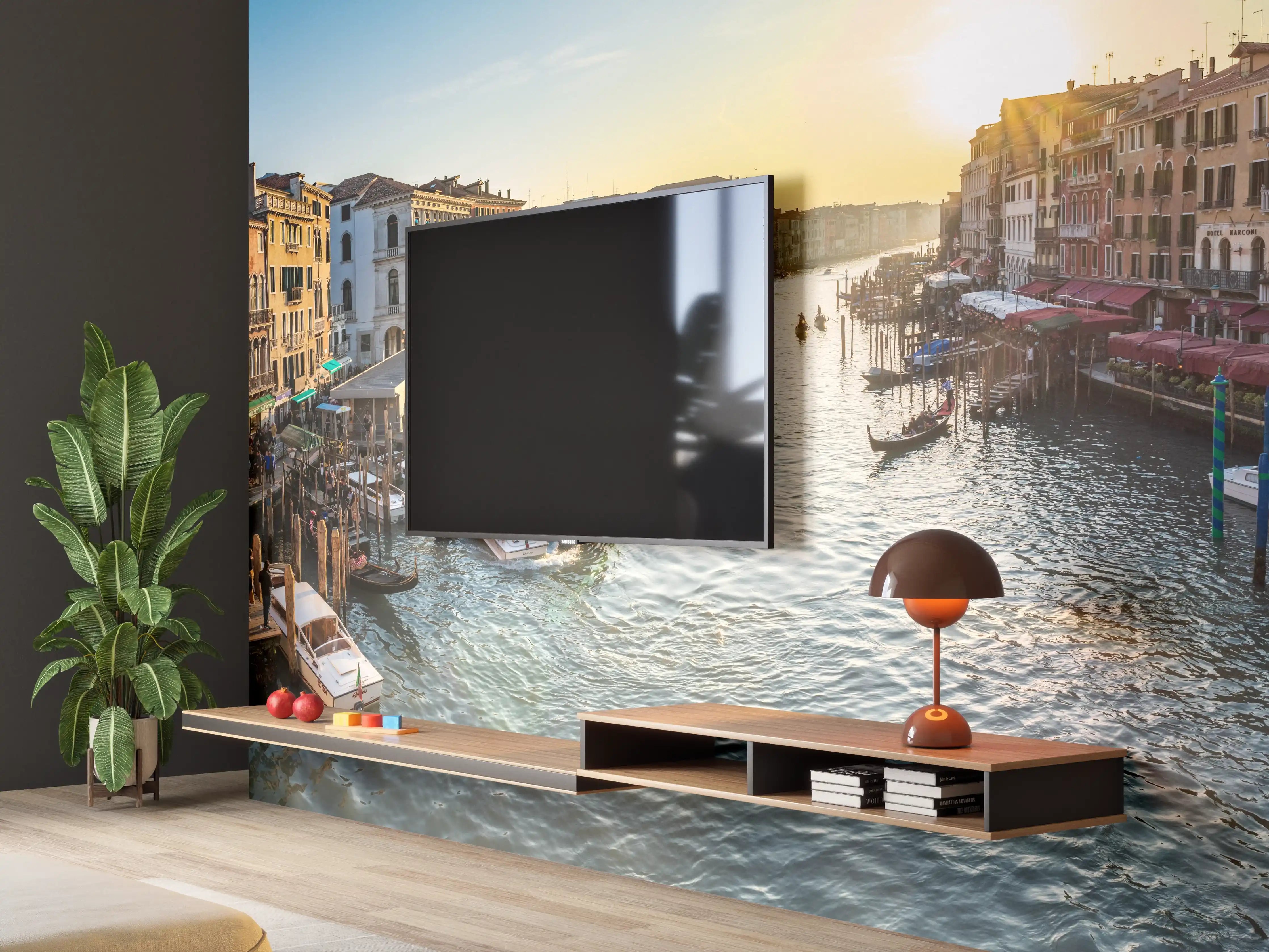 Wandverkleidung Wohnzimmer - Kanäle von Venedig - Italien