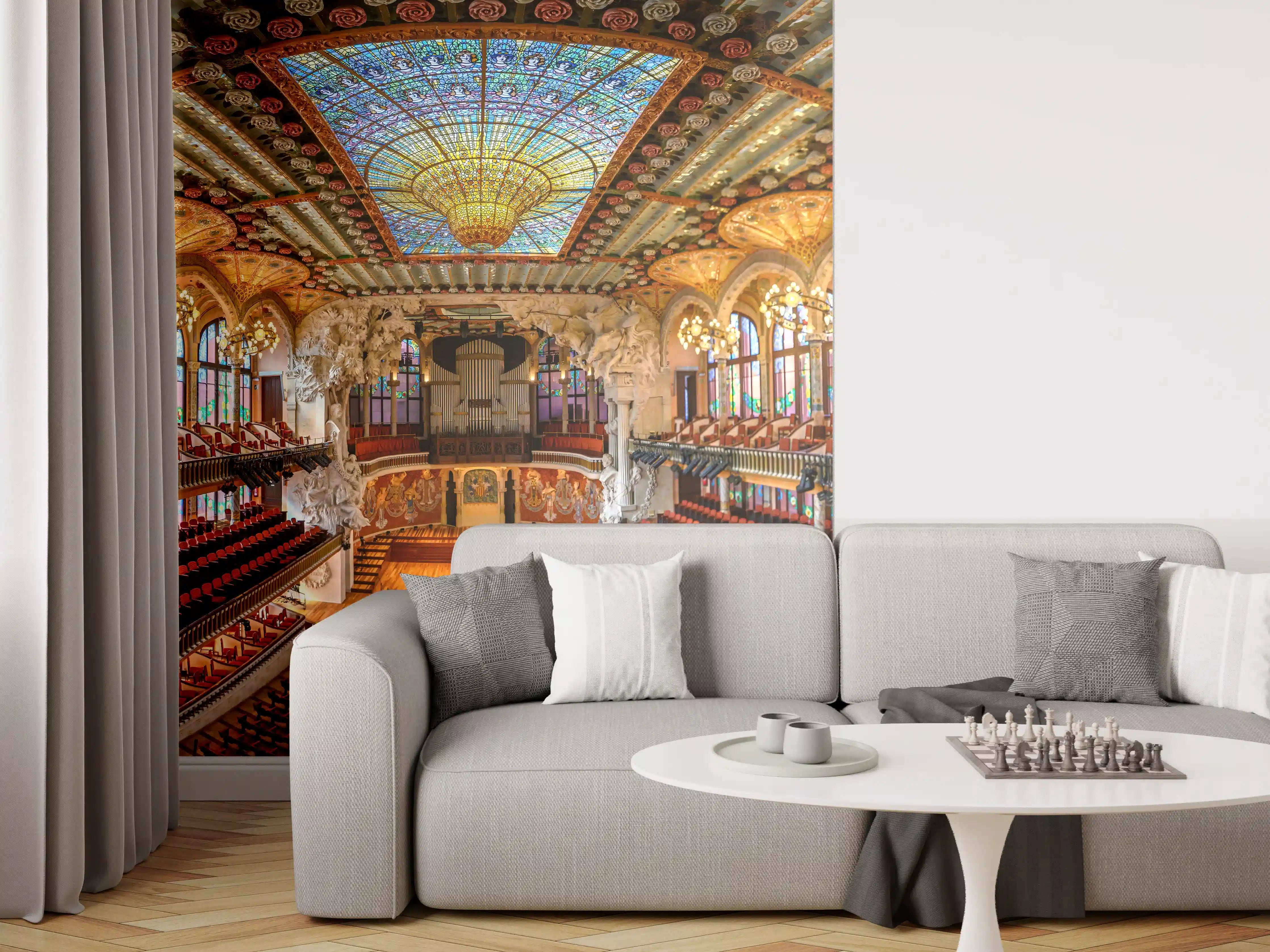 Wandverkleidung Wohnzimmer - Katalanischer Konzertsaal