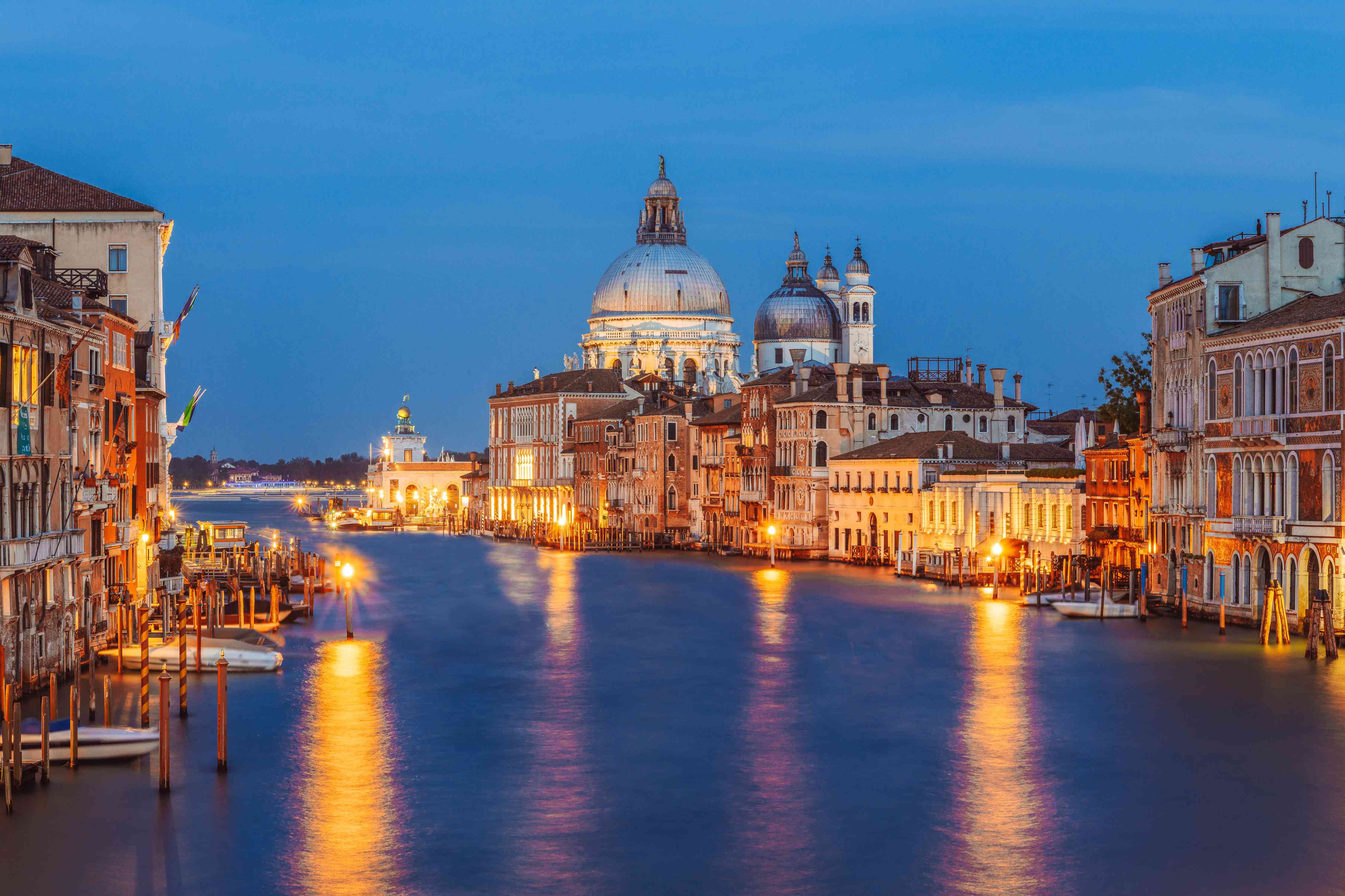 Wandverkleidung Wohnzimmer-Klassischer Panoramablick auf den Canal Grande
