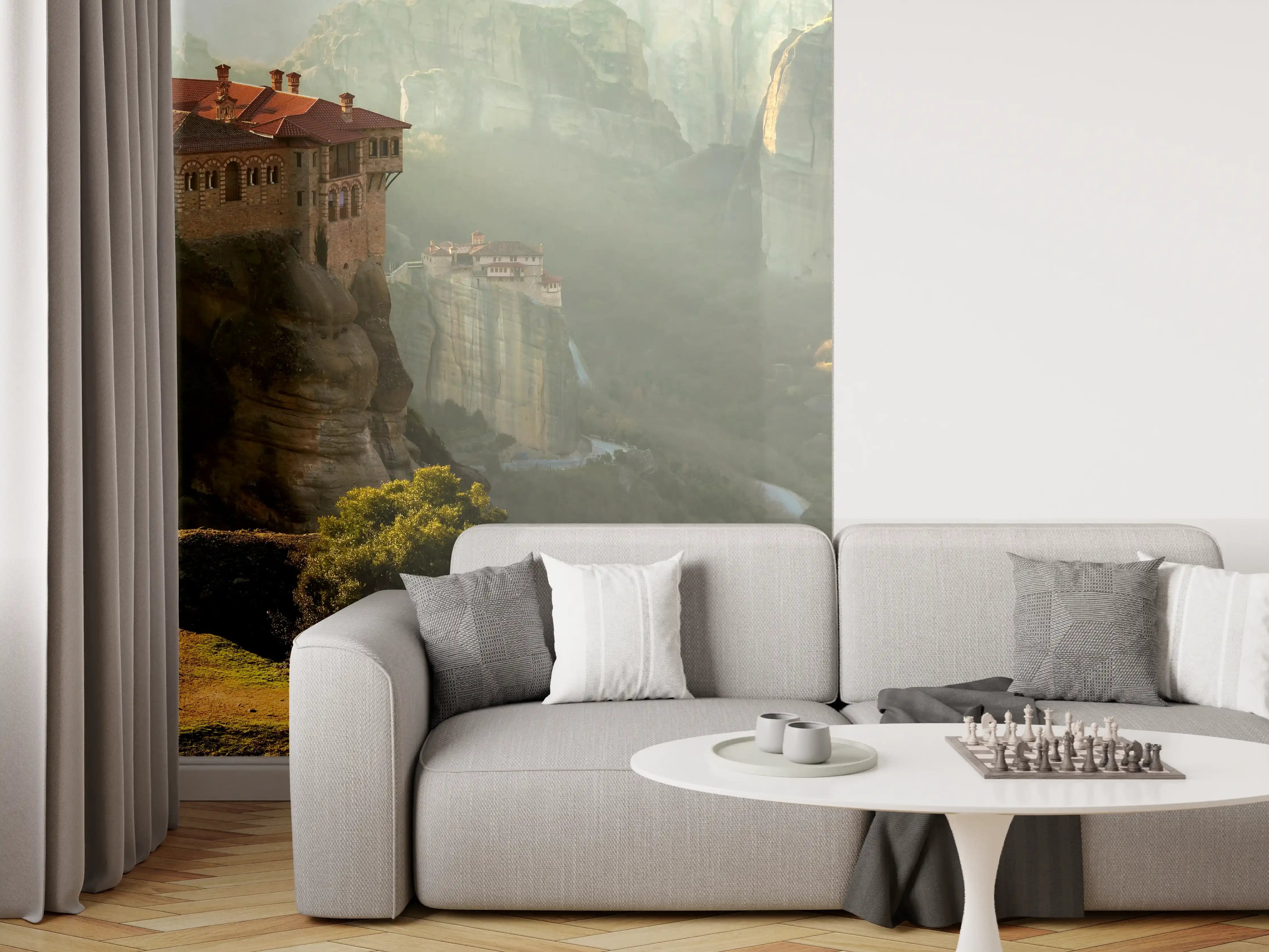 Wandverkleidung Wohnzimmer - Klöster von Meteora