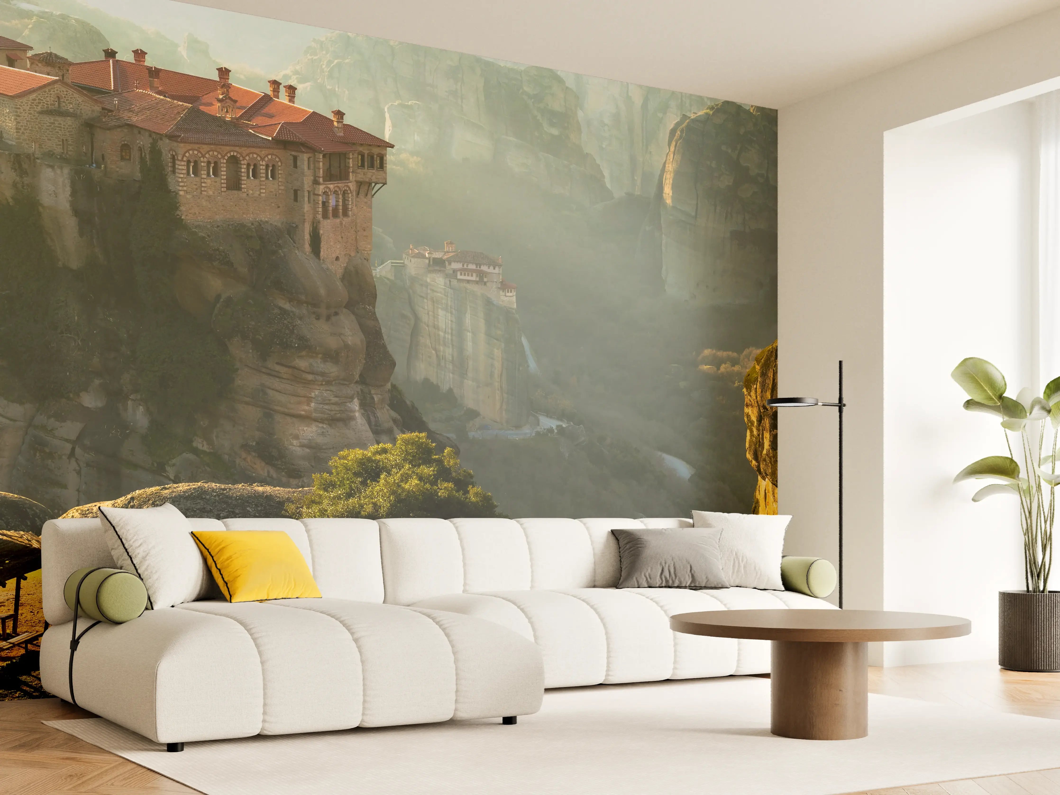 Wandverkleidung Wohnzimmer - Klöster von Meteora