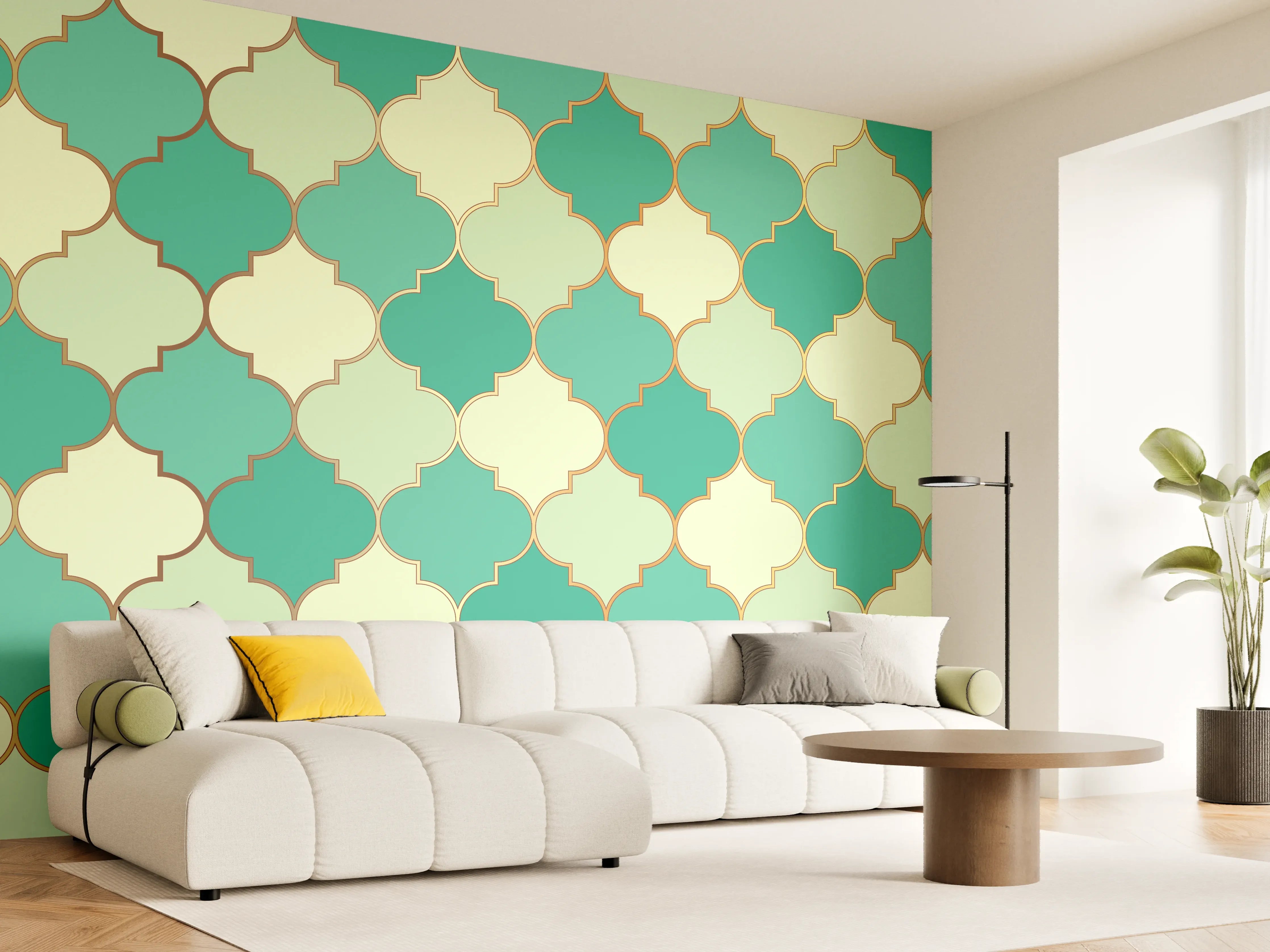Wandverkleidung Wohnzimmer - Königliche Wandverzierung