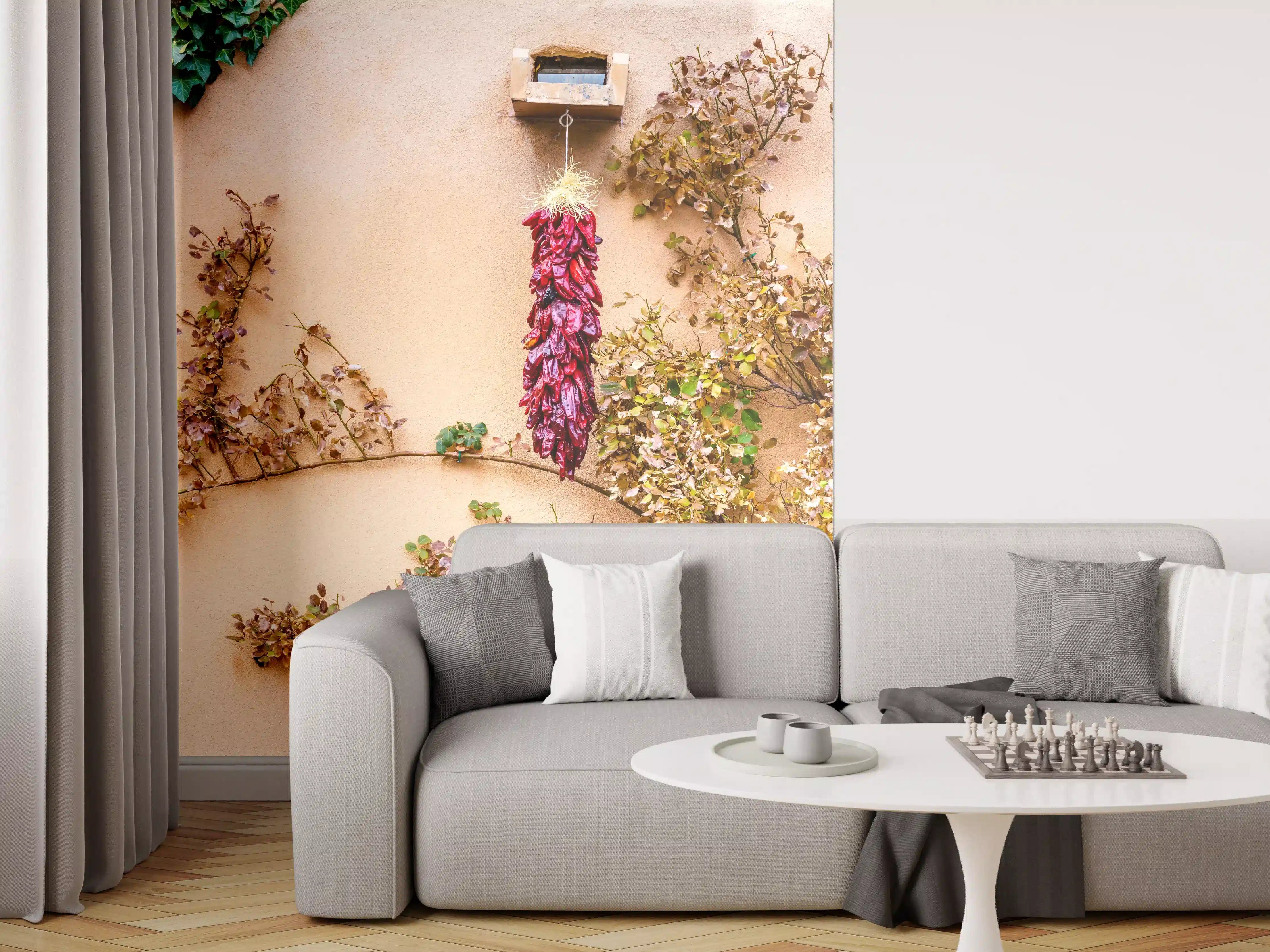 Wandverkleidung Wohnzimmer - Kreative Gartendekoration mit Trockenblumen