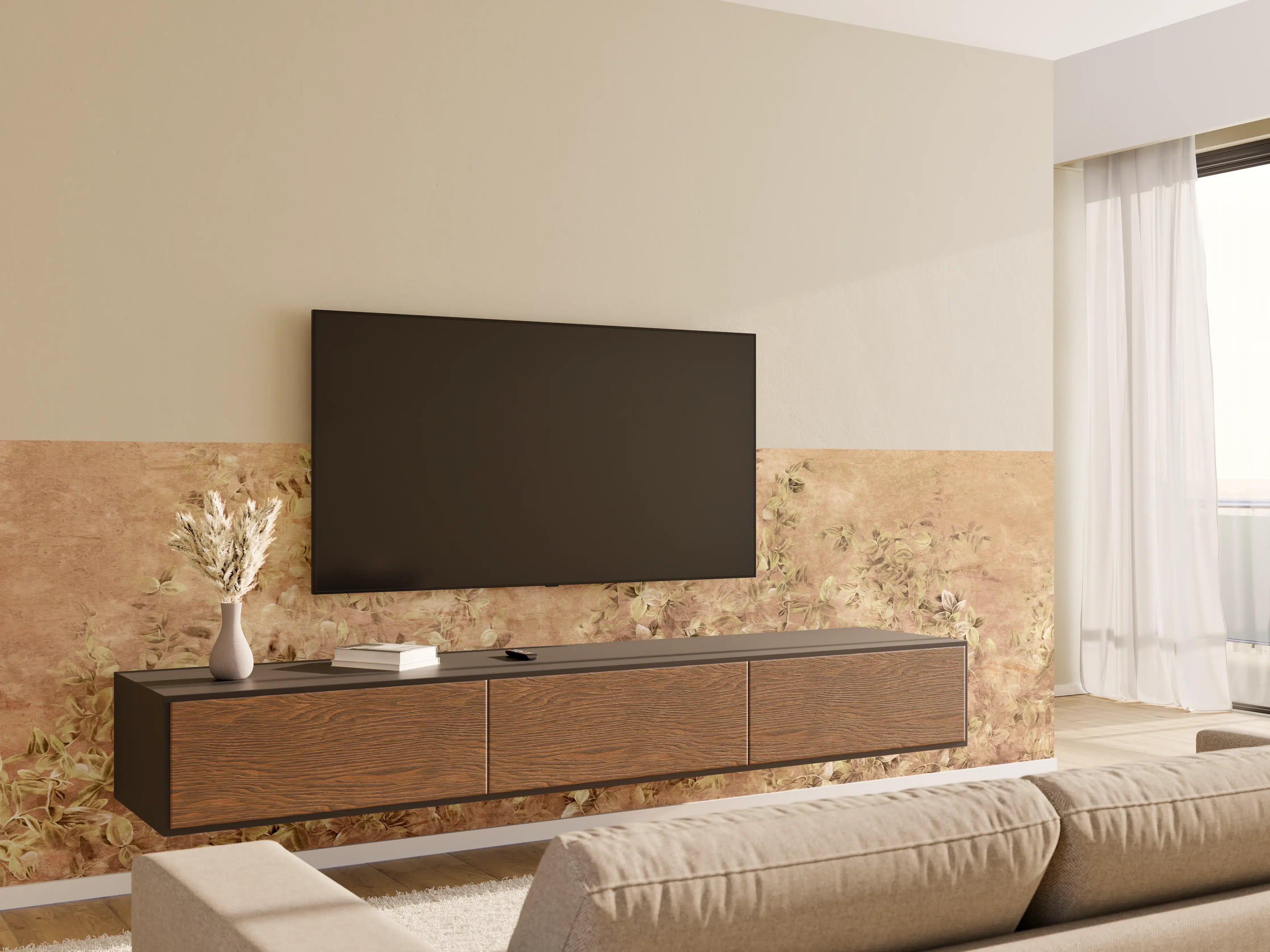 Wandverkleidung Wohnzimmer - Kunstgemälde - Vintage