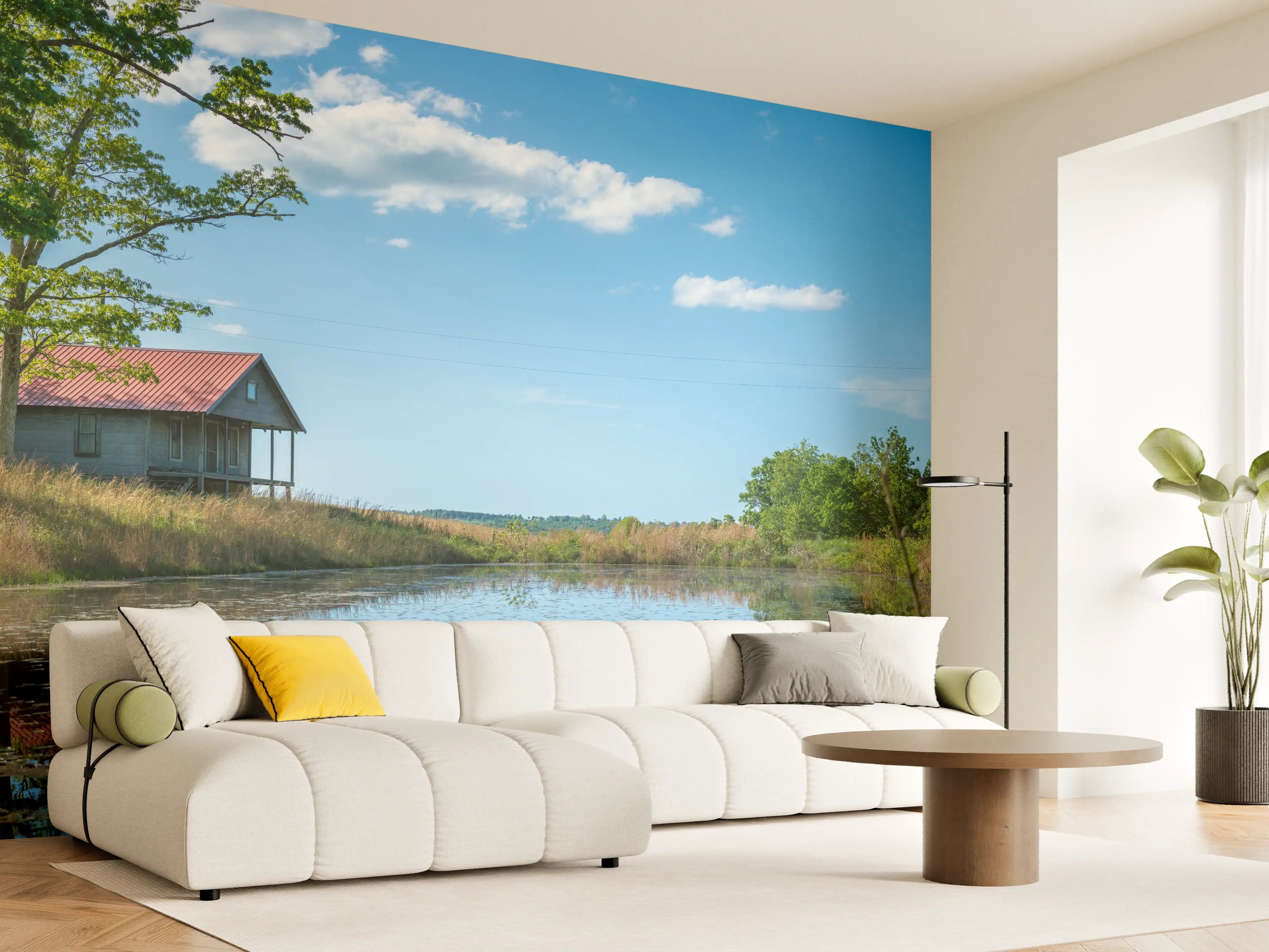Wandverkleidung Wohnzimmer - Ländliches altes Haus