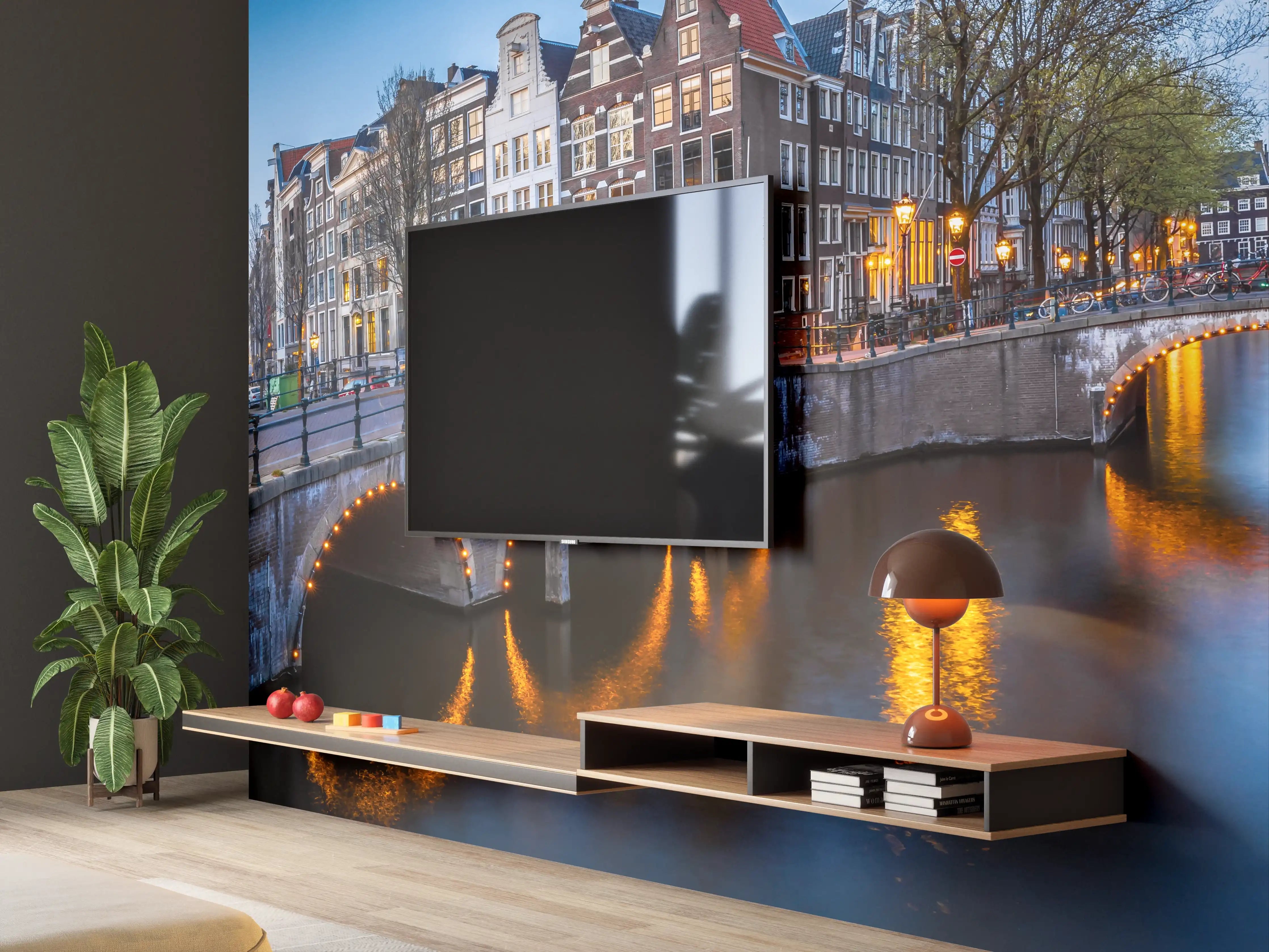 Wandverkleidung Wohnzimmer - Leidsegracht-Brücke - Amsterdam