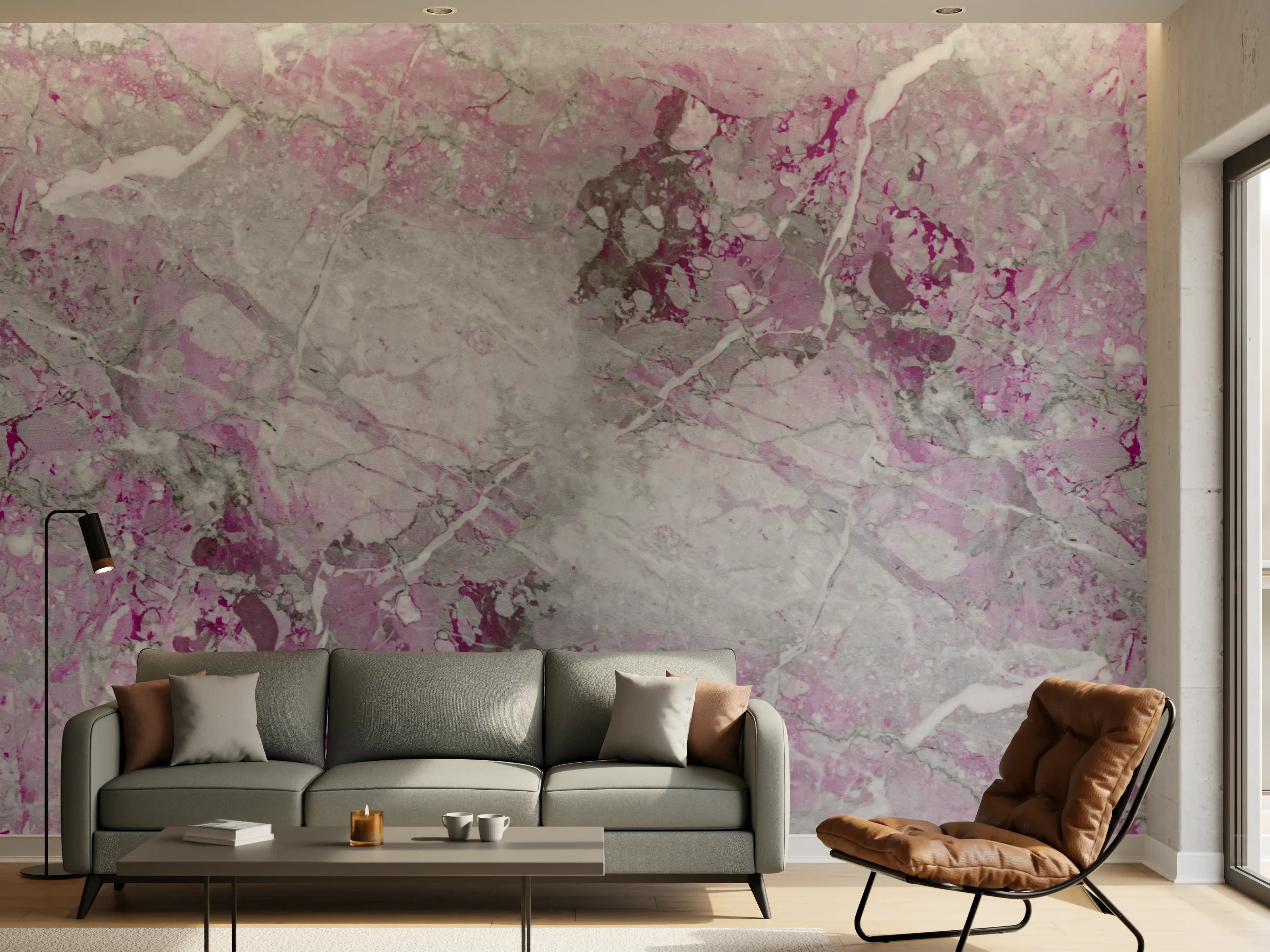 Wandverkleidung Wohnzimmer - Lila fleckige Marmor Hintergrund