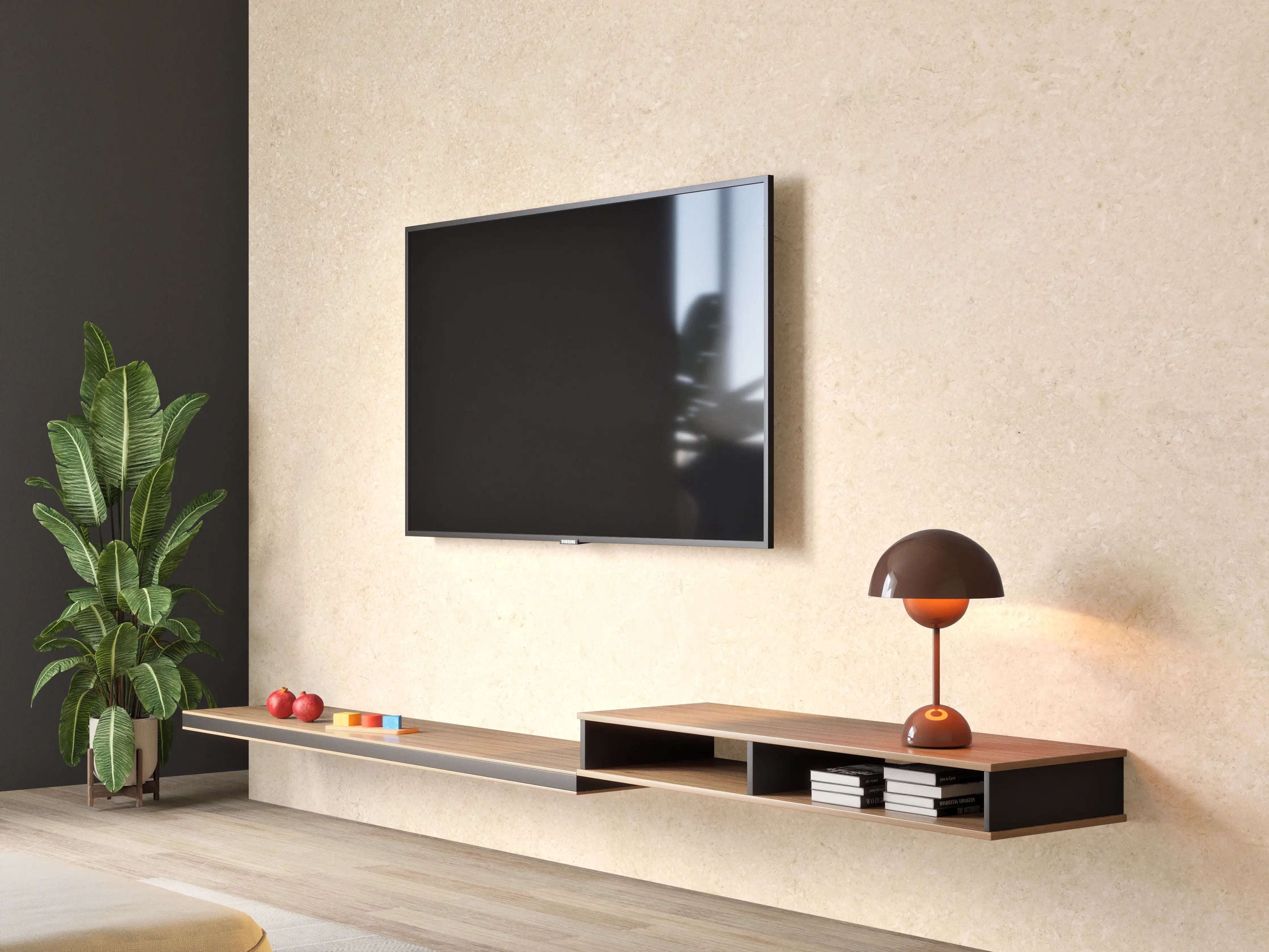Wandverkleidung Wohnzimmer - Limestone Marble Cream Texture