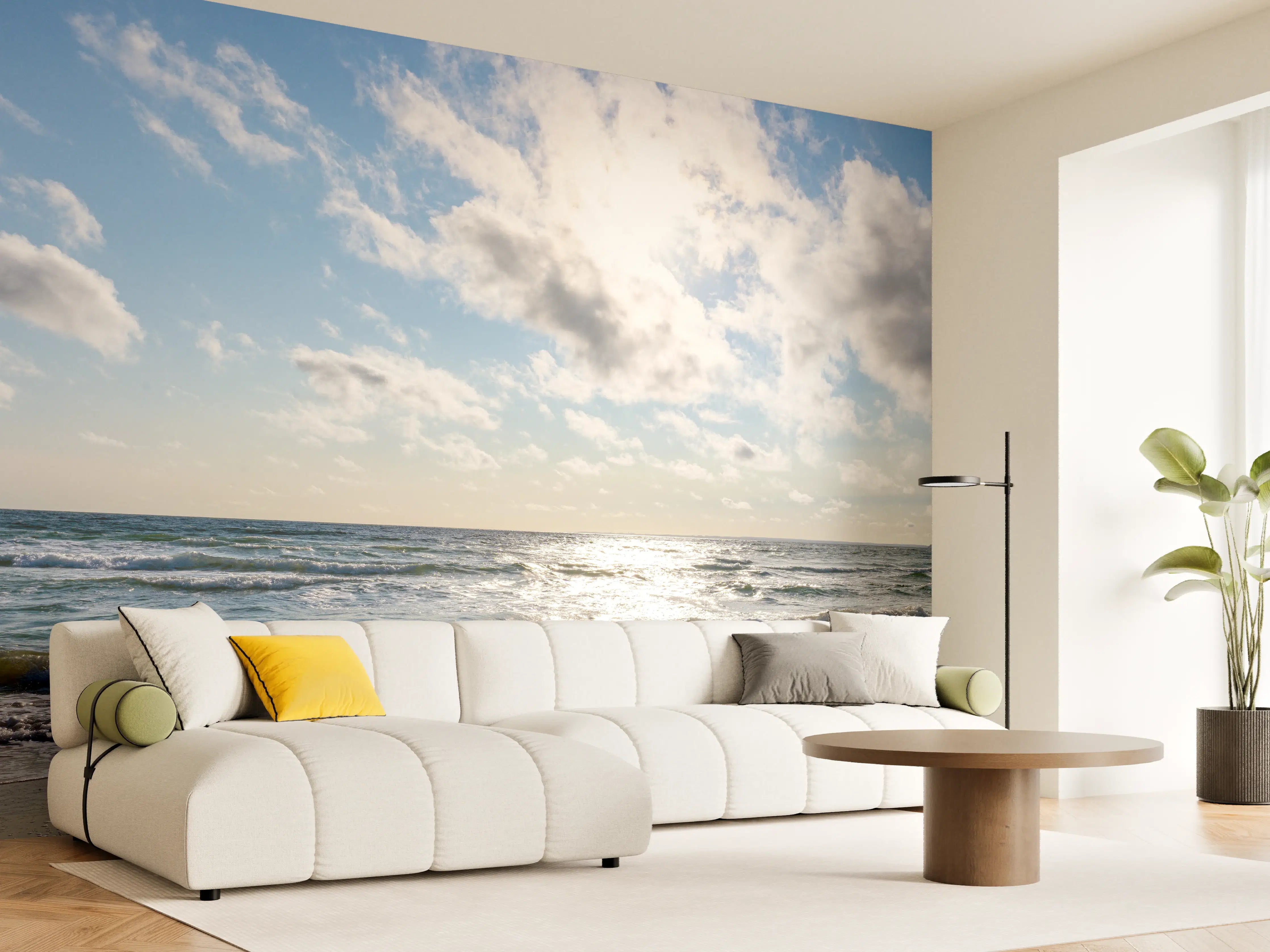 Wandverkleidung Wohnzimmer - Lübecker Bucht an der Ostsee