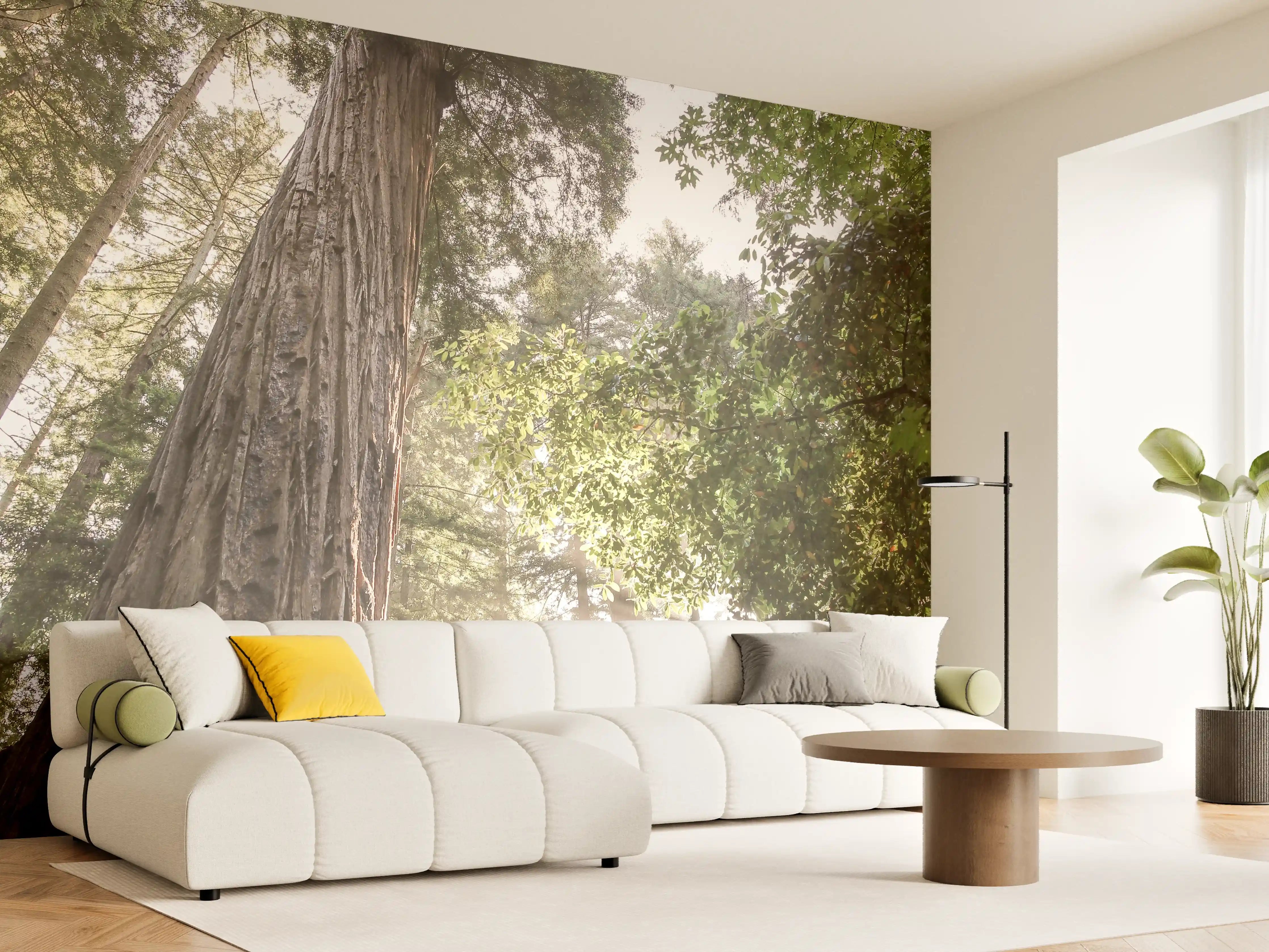 Wandverkleidung Wohnzimmer - Majestätische Joshua-Tree im Sonnenlicht