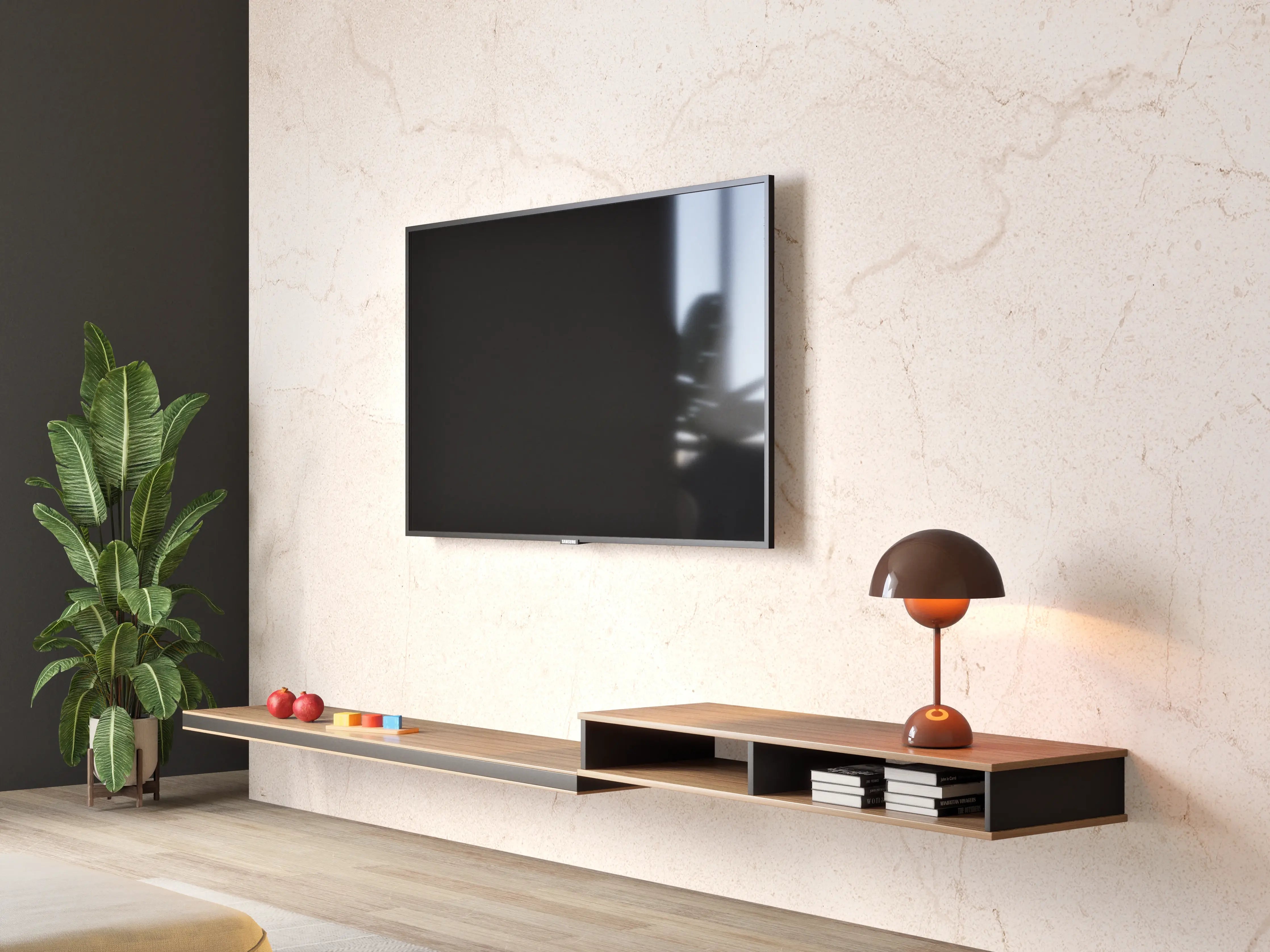 Wandverkleidung Wohnzimmer - Marmor Textur - Fliesenmuster