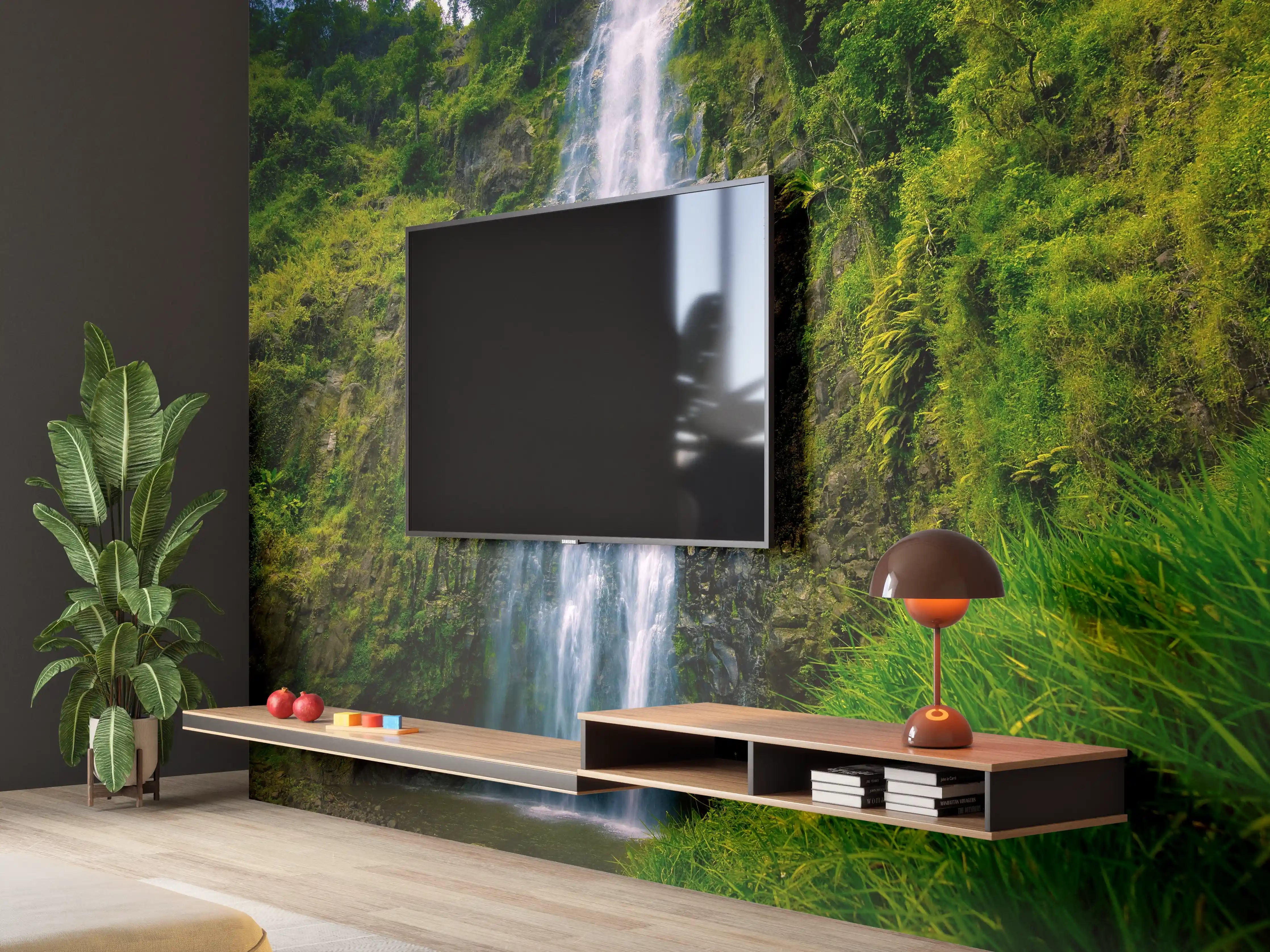 Wandverkleidung Wohnzimmer - Materuni Waterfall