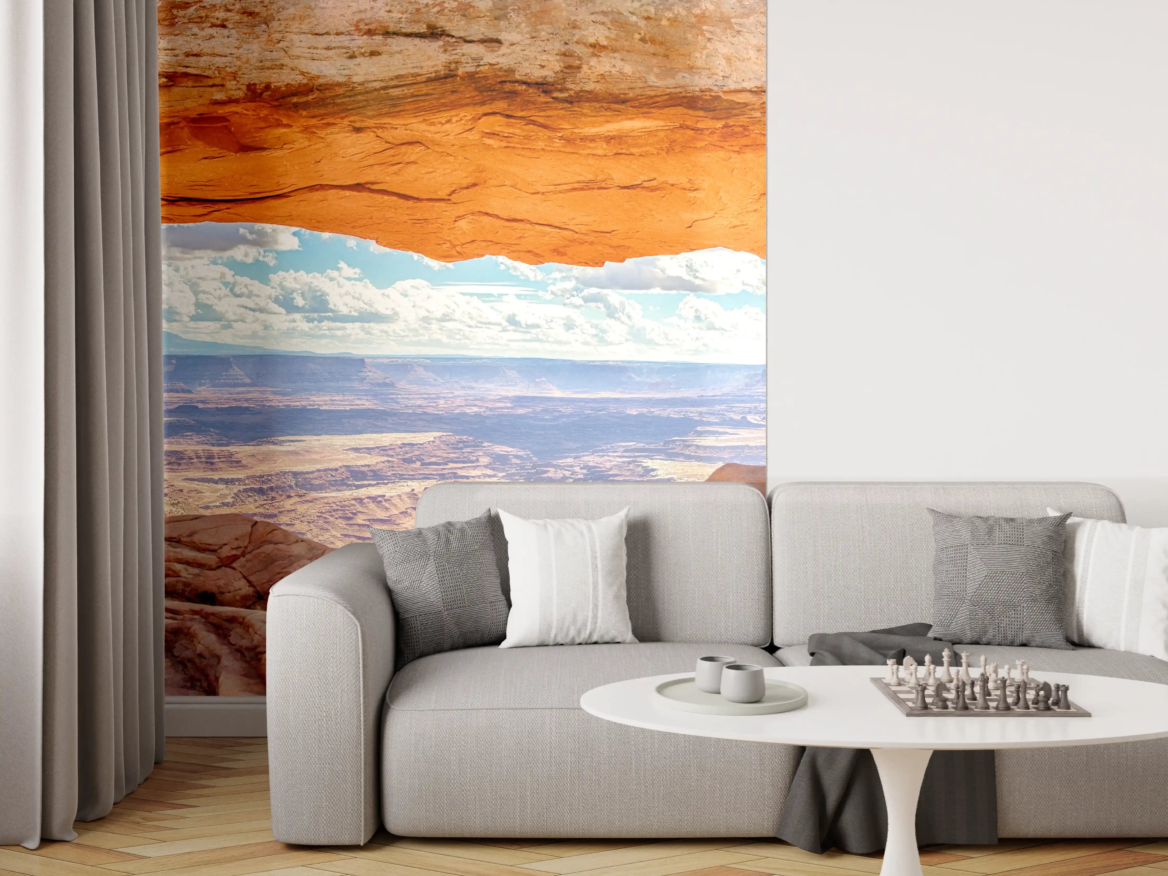 Wandverkleidung Wohnzimmer - Mesa Arch-Panorama bei Sonnenaufgang