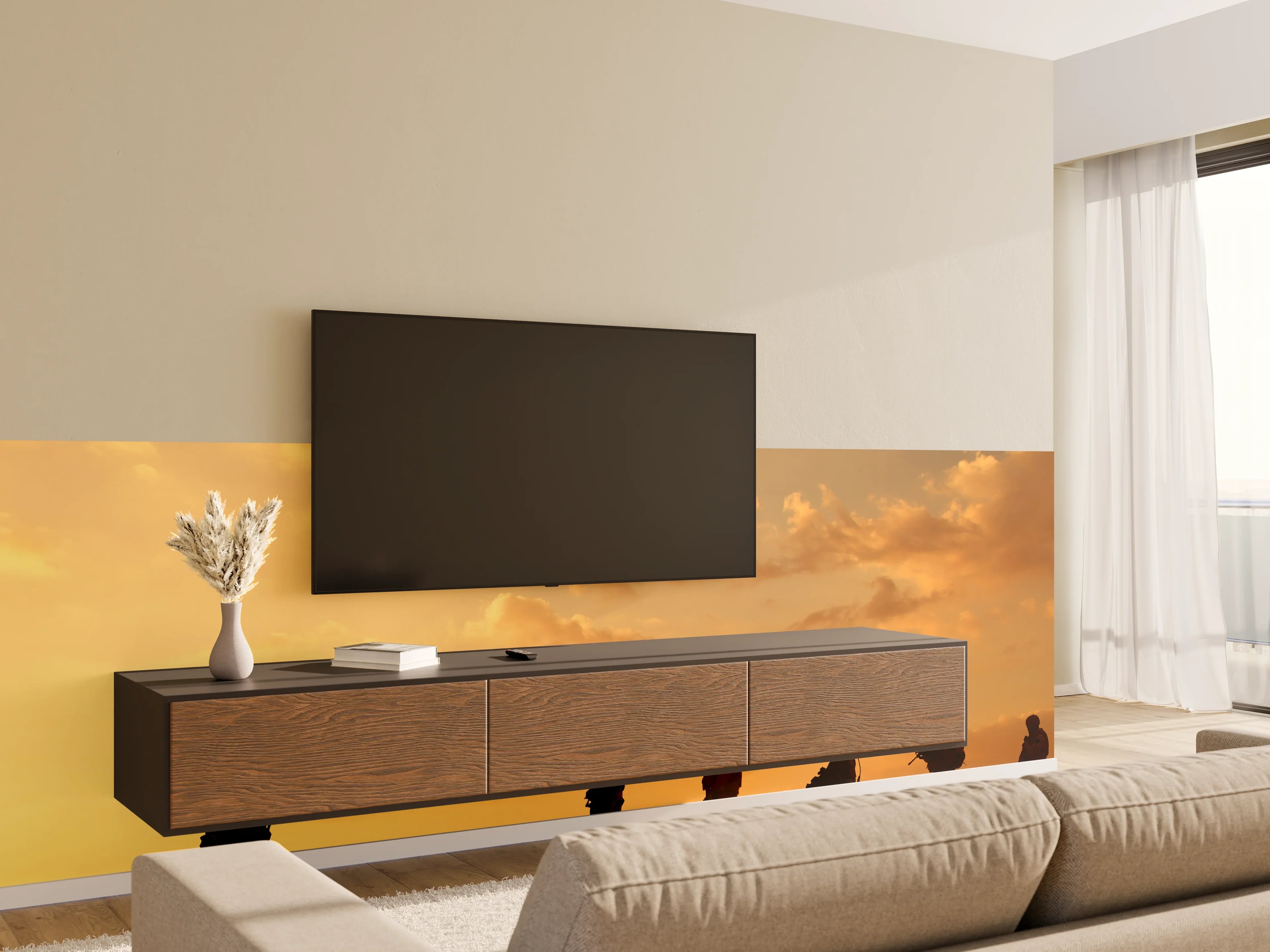 Wandverkleidung Wohnzimmer - Militärische Truppen