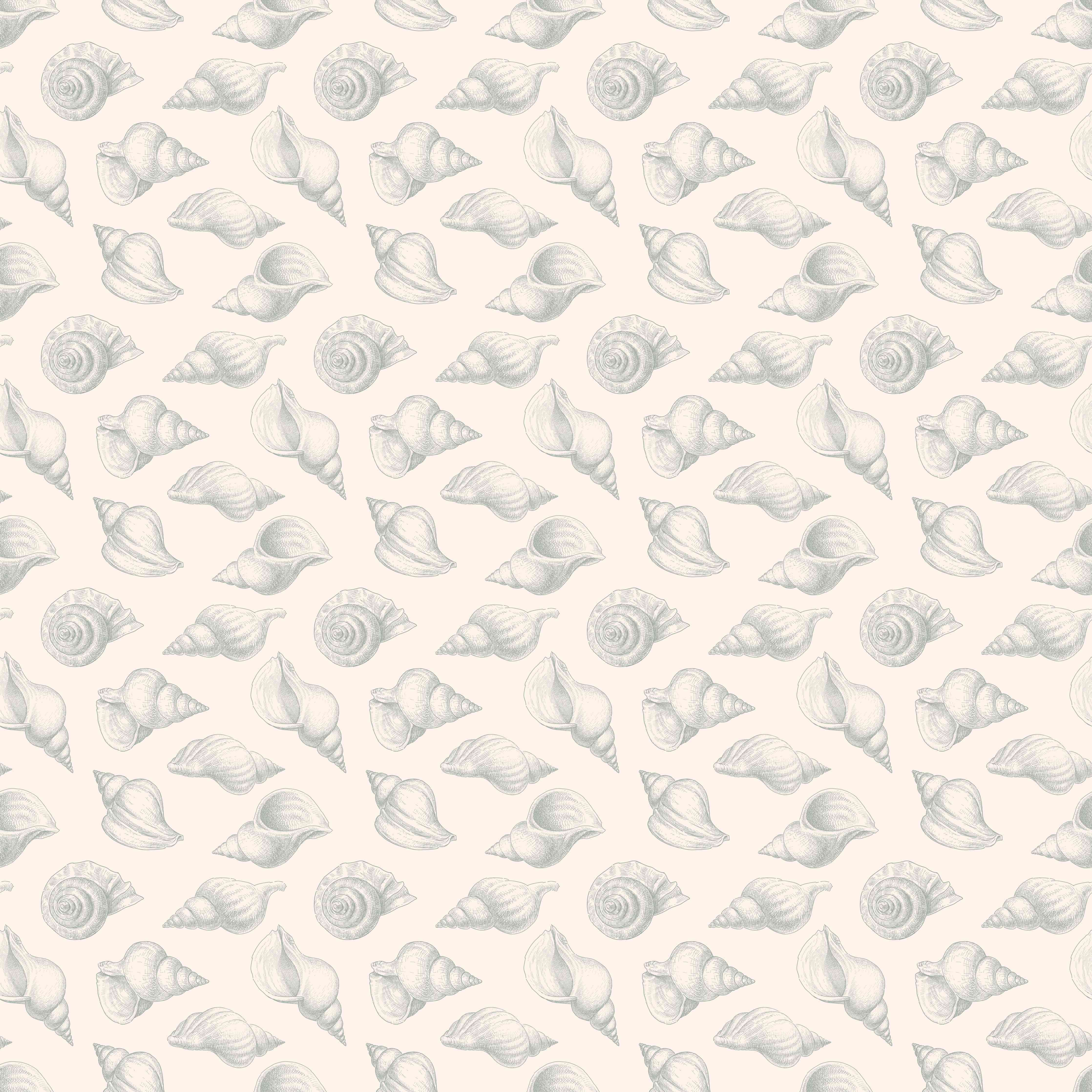 Wandverkleidung Wohnzimmer-Minimal Muschelmuster Beige-Grau
