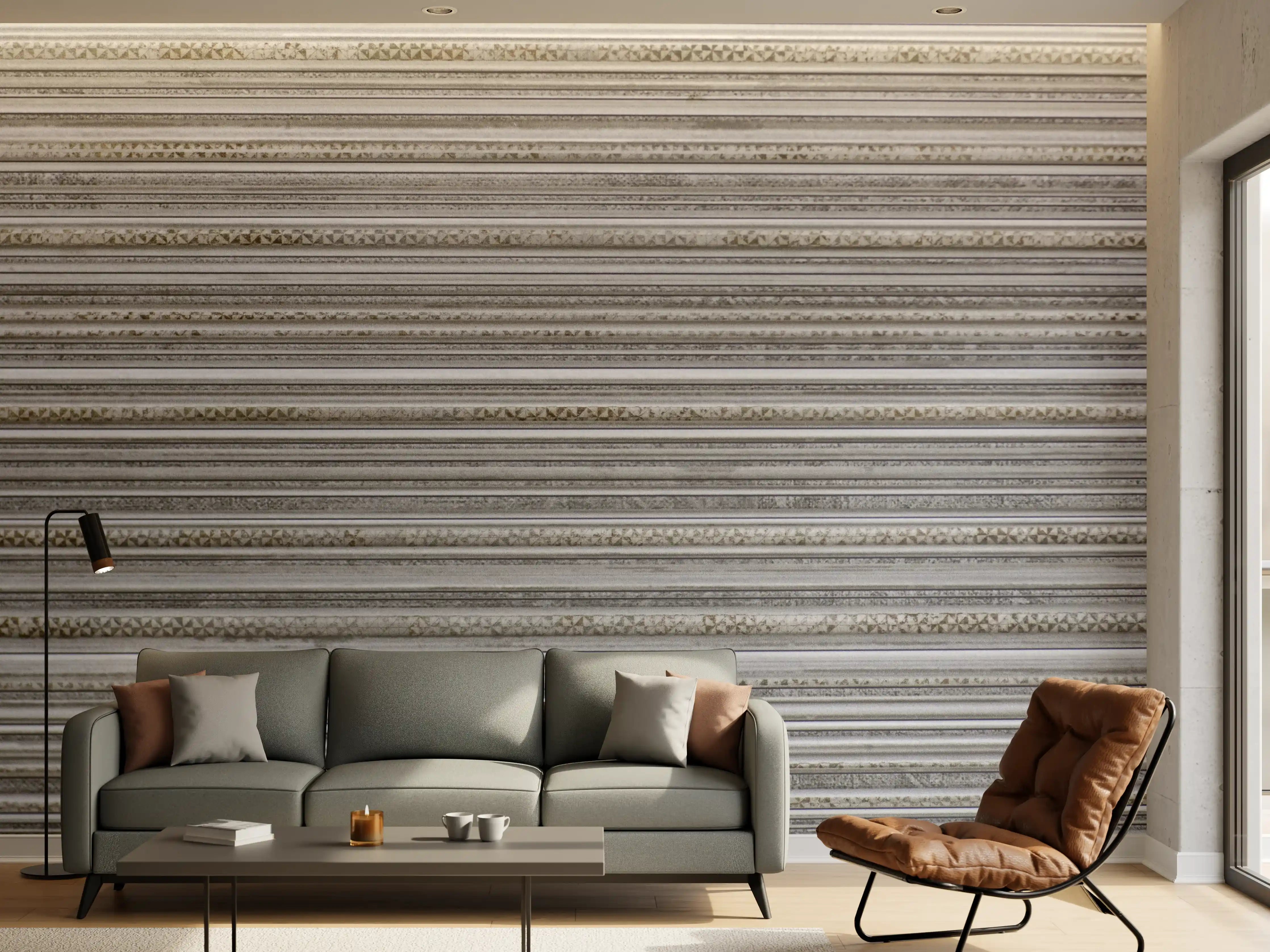 Wandverkleidung Wohnzimmer - Moderne Betontreppe mit Textur