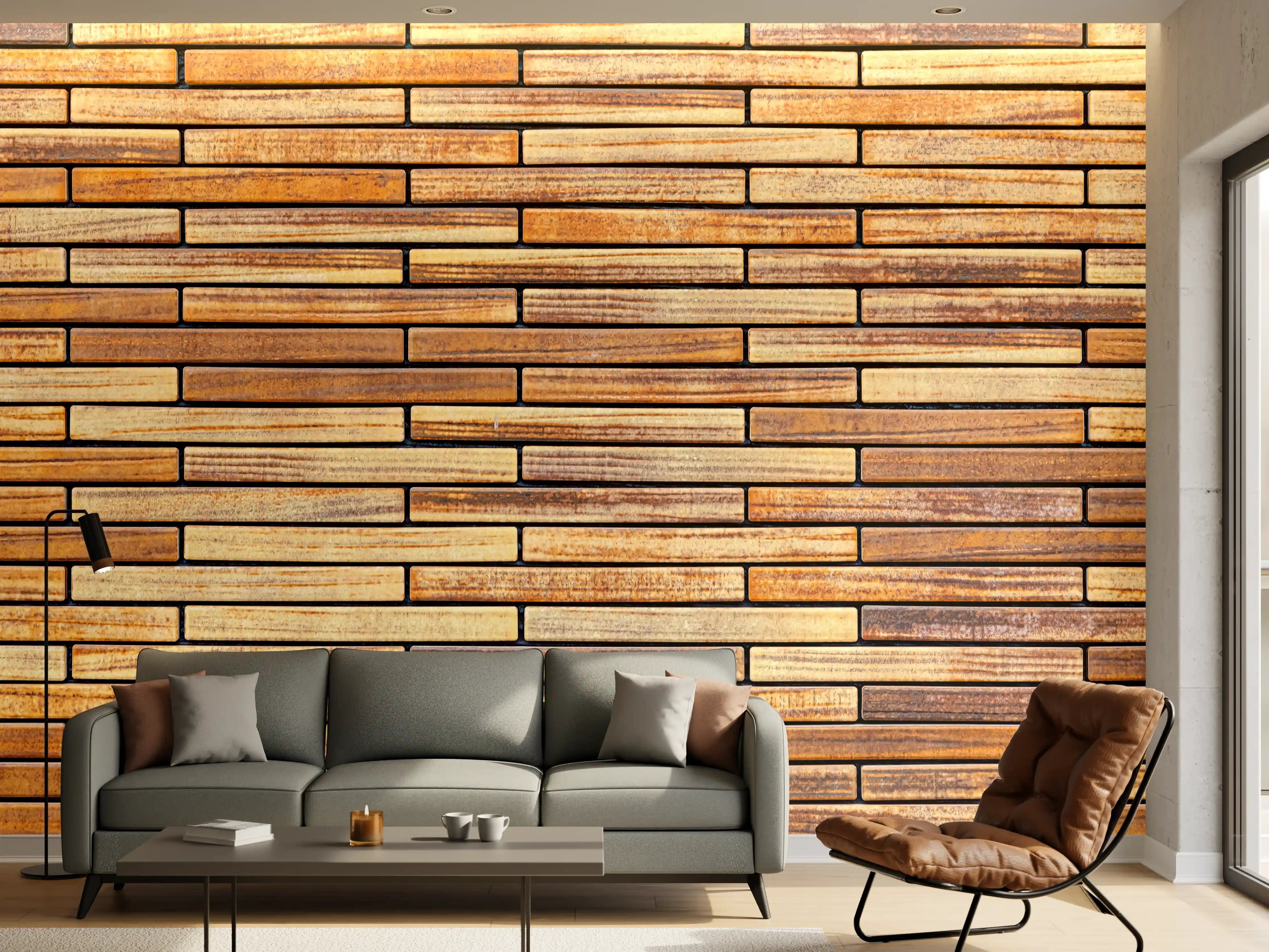 Wandverkleidung Wohnzimmer - Moderne Holzverkleidung