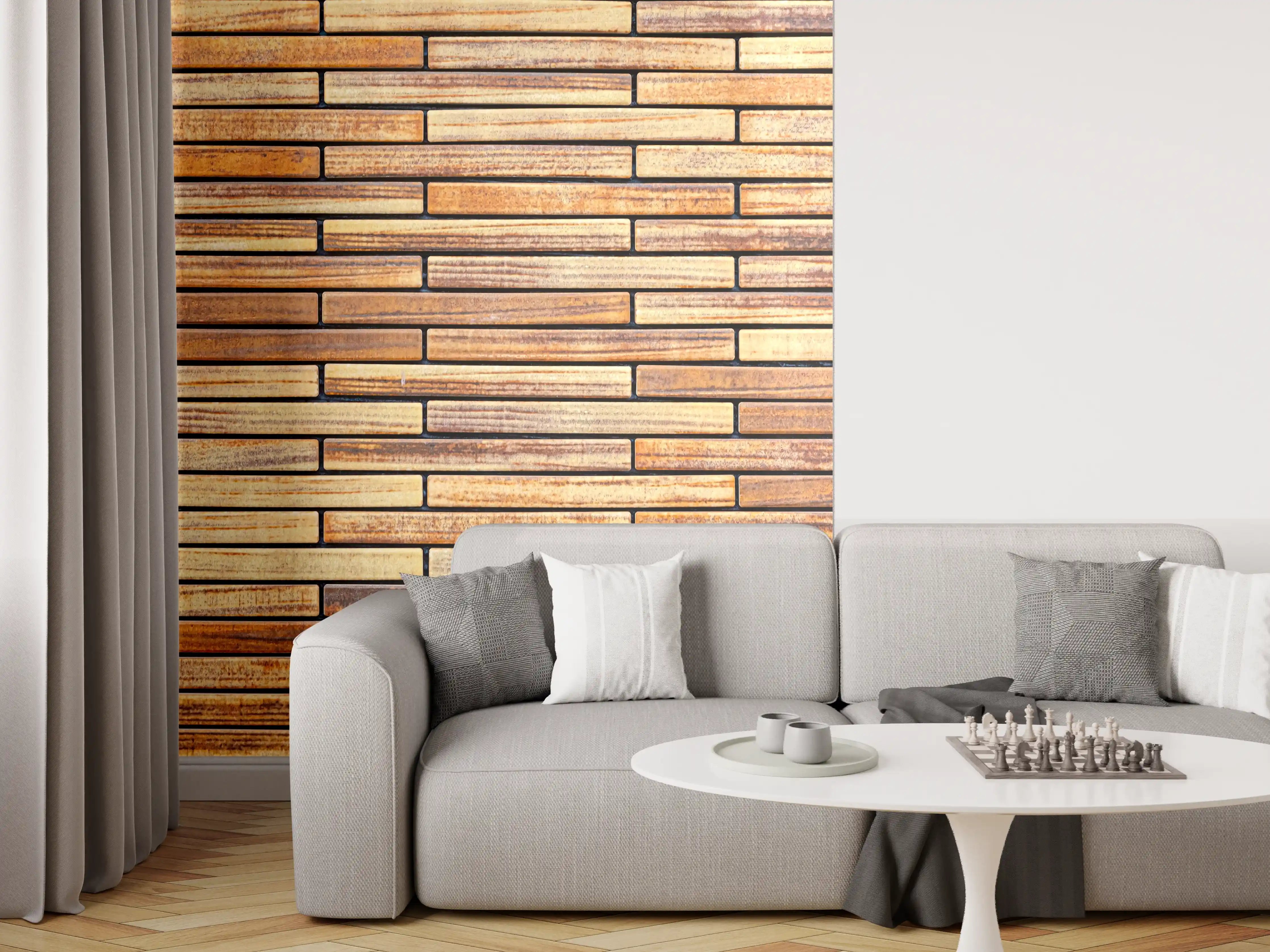 Wandverkleidung Wohnzimmer - Moderne Holzverkleidung