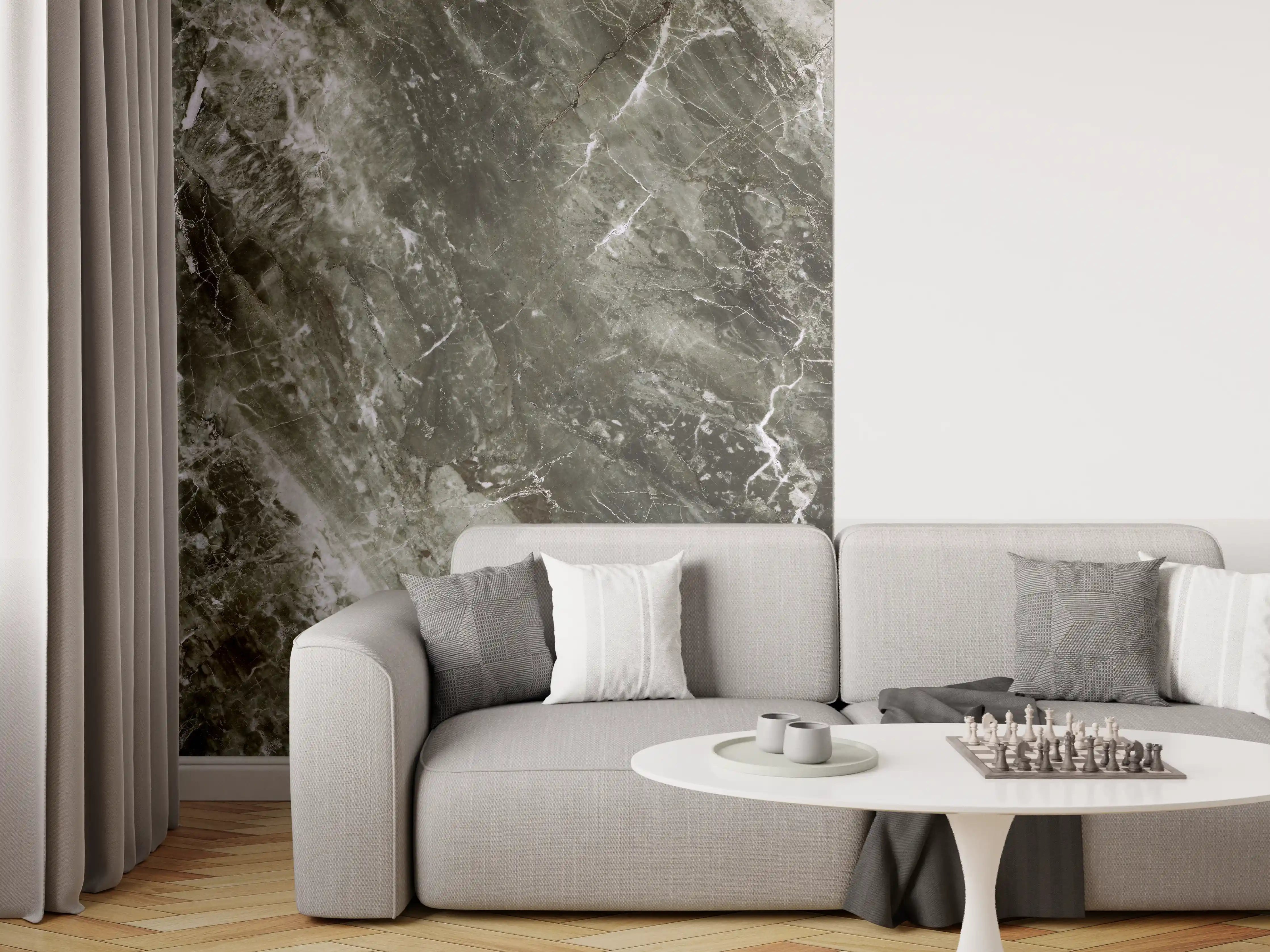 Wandverkleidung Wohnzimmer - Moderne Marmor Textur